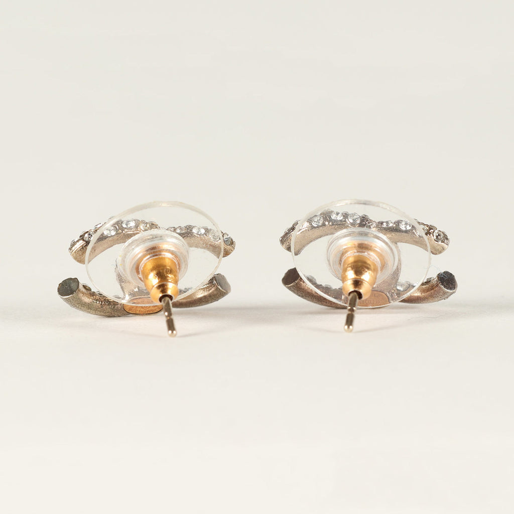 CC Logo Earrings Metal Gold-Tone Metal
