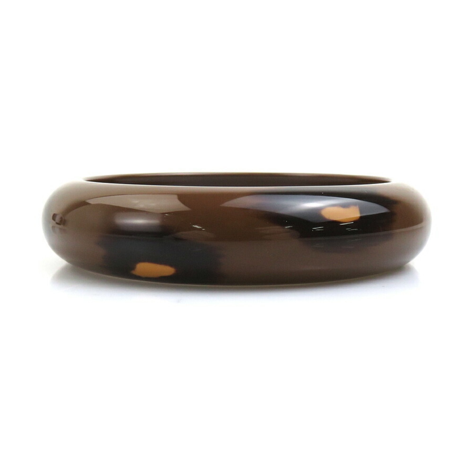Bangle Bracelet Lacquer and Wood Brown