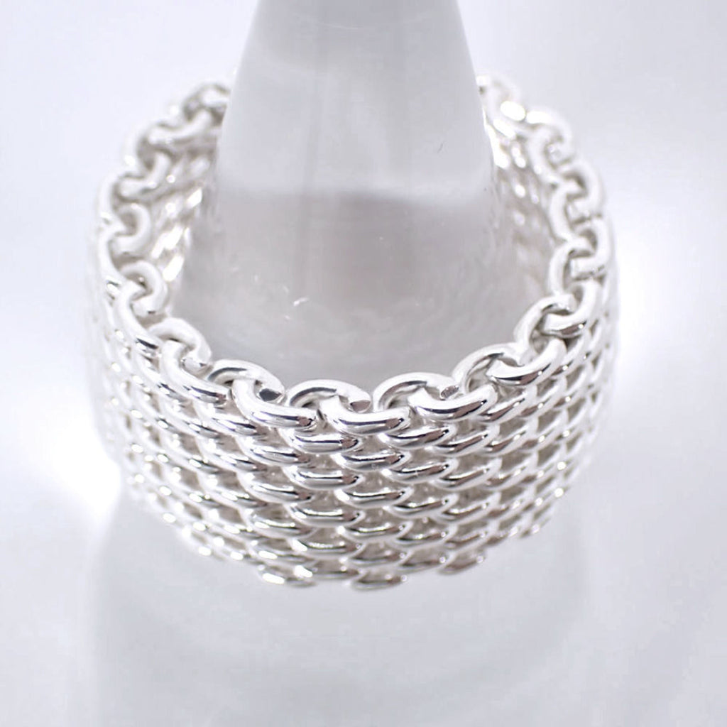 Heart Somerset Mesh Ring Sterling Silver