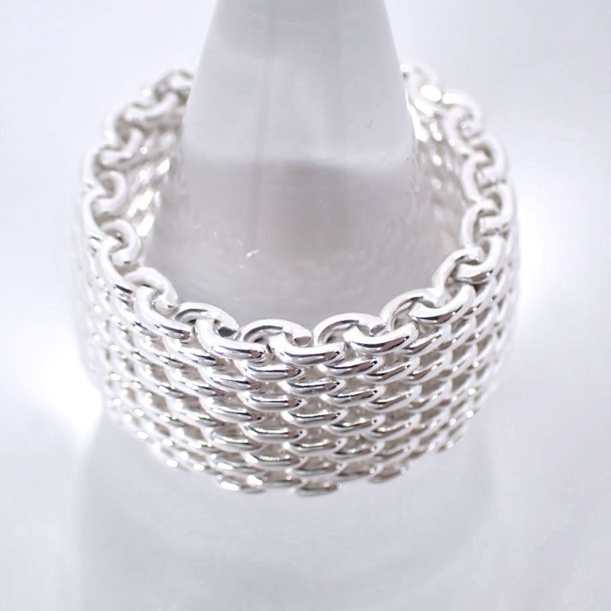 Heart Somerset Mesh Ring Sterling Silver