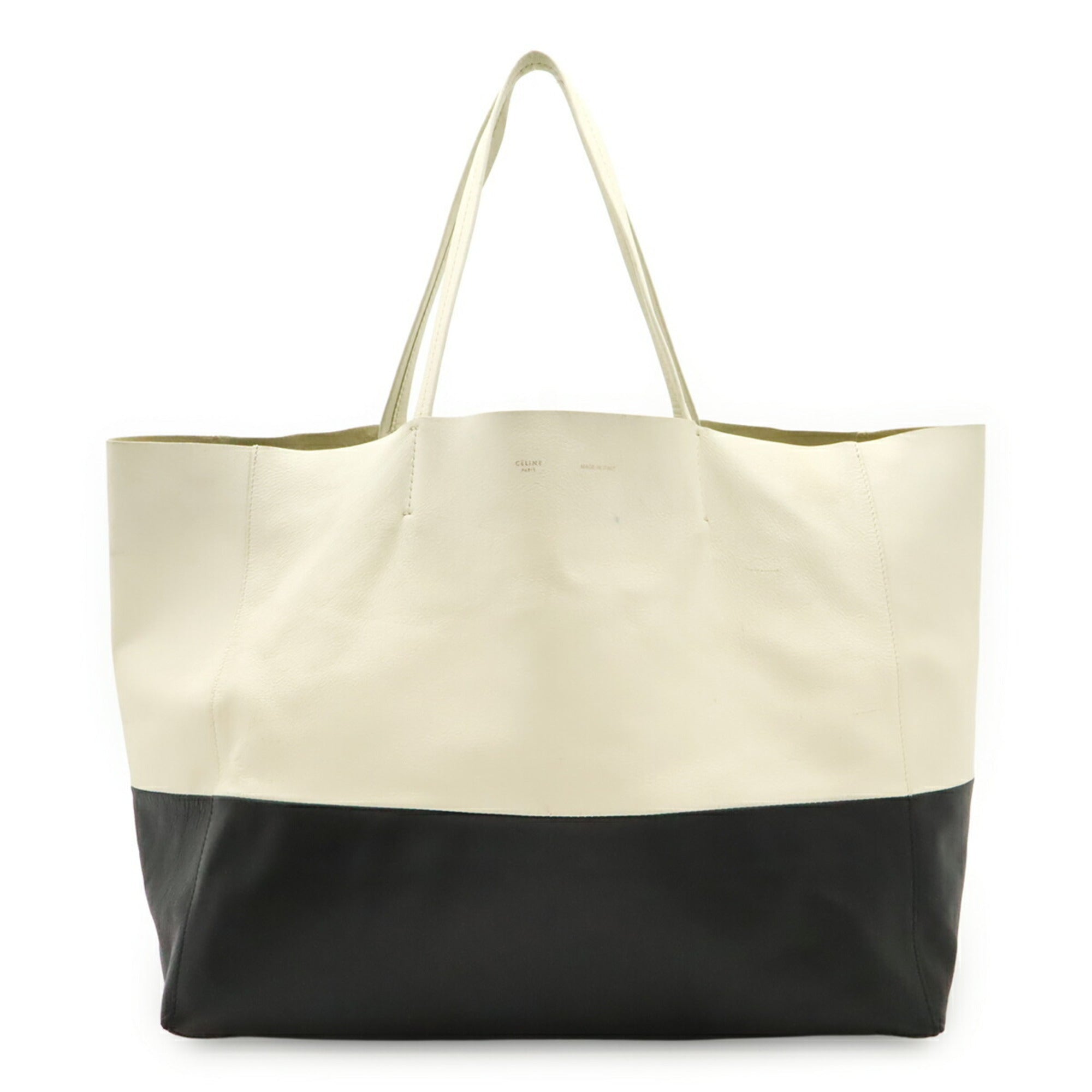 Horizontal Bi-Cabas Tote Leather Large