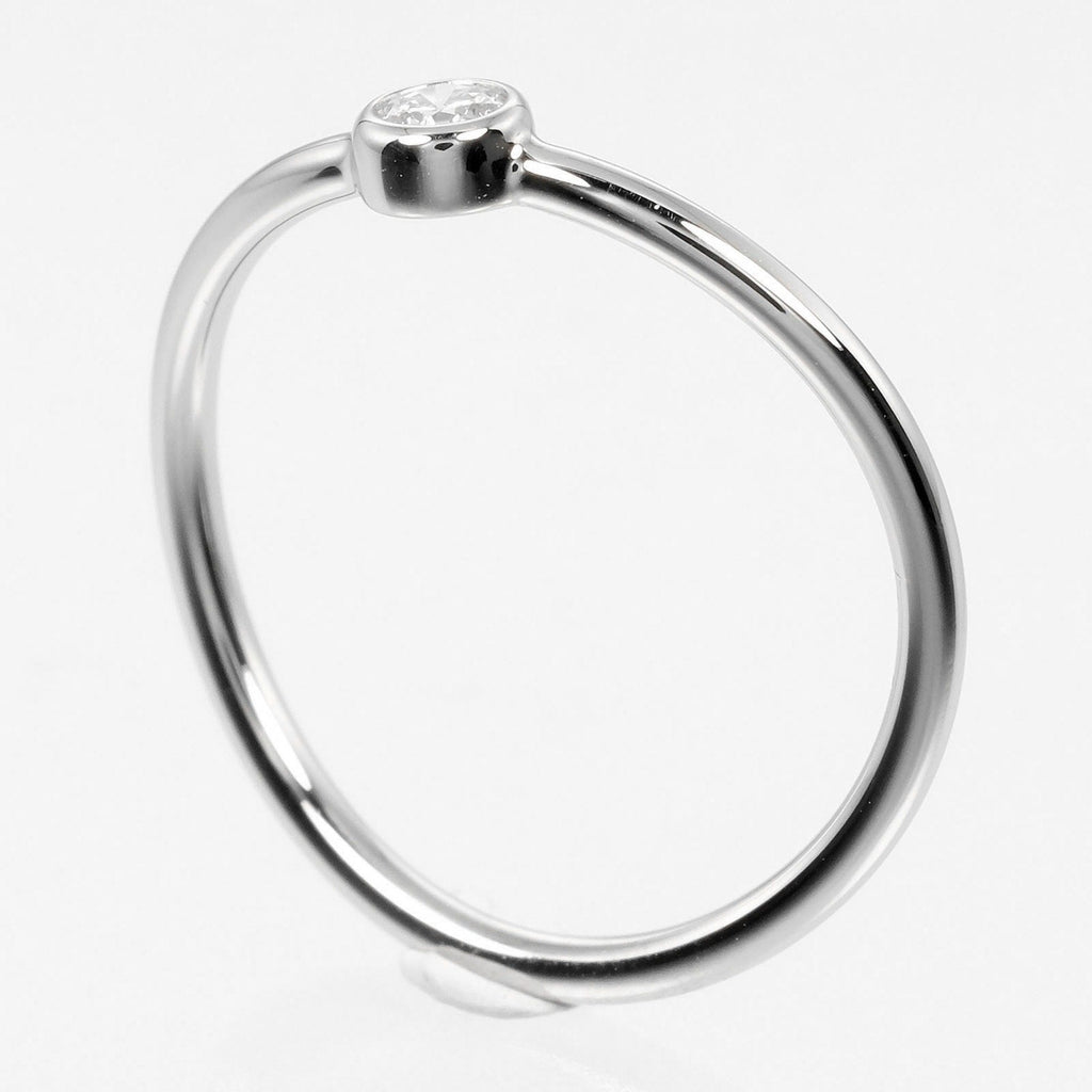 Wave Ring Platinum With Diamond