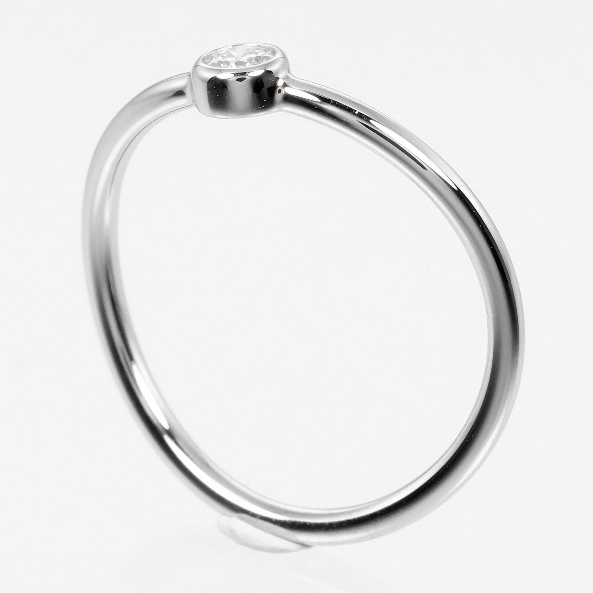 Wave Ring Platinum With Diamond