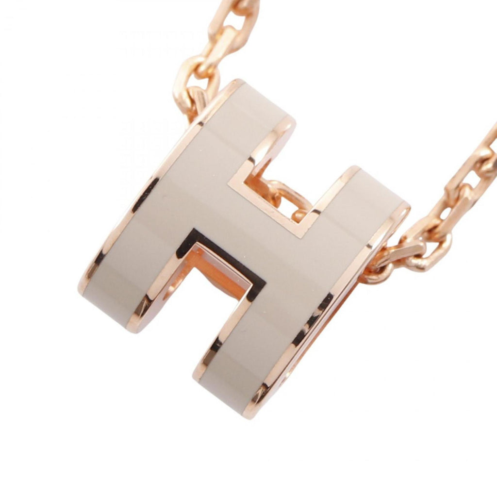 Pop H Pendant Necklace Gold-Tone Metal