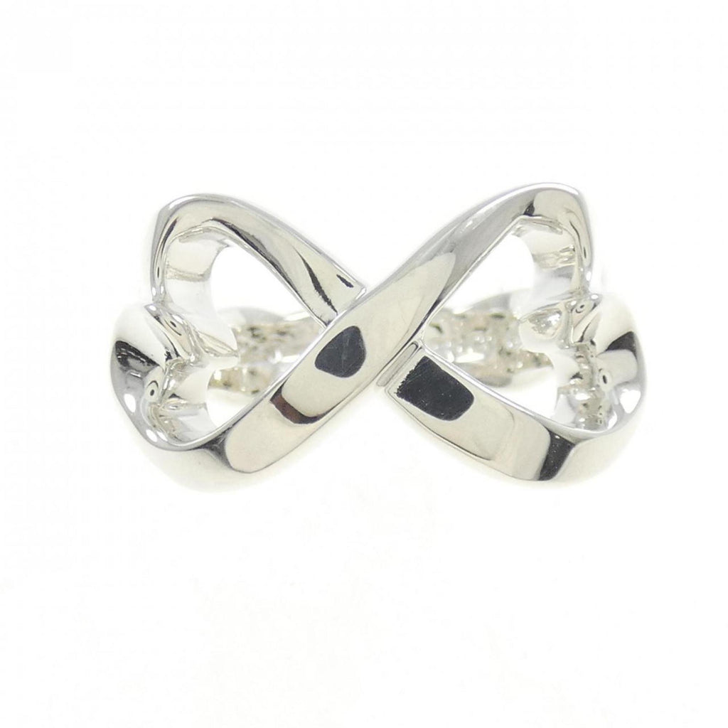 Double Loving Heart Ring Sterling Silver