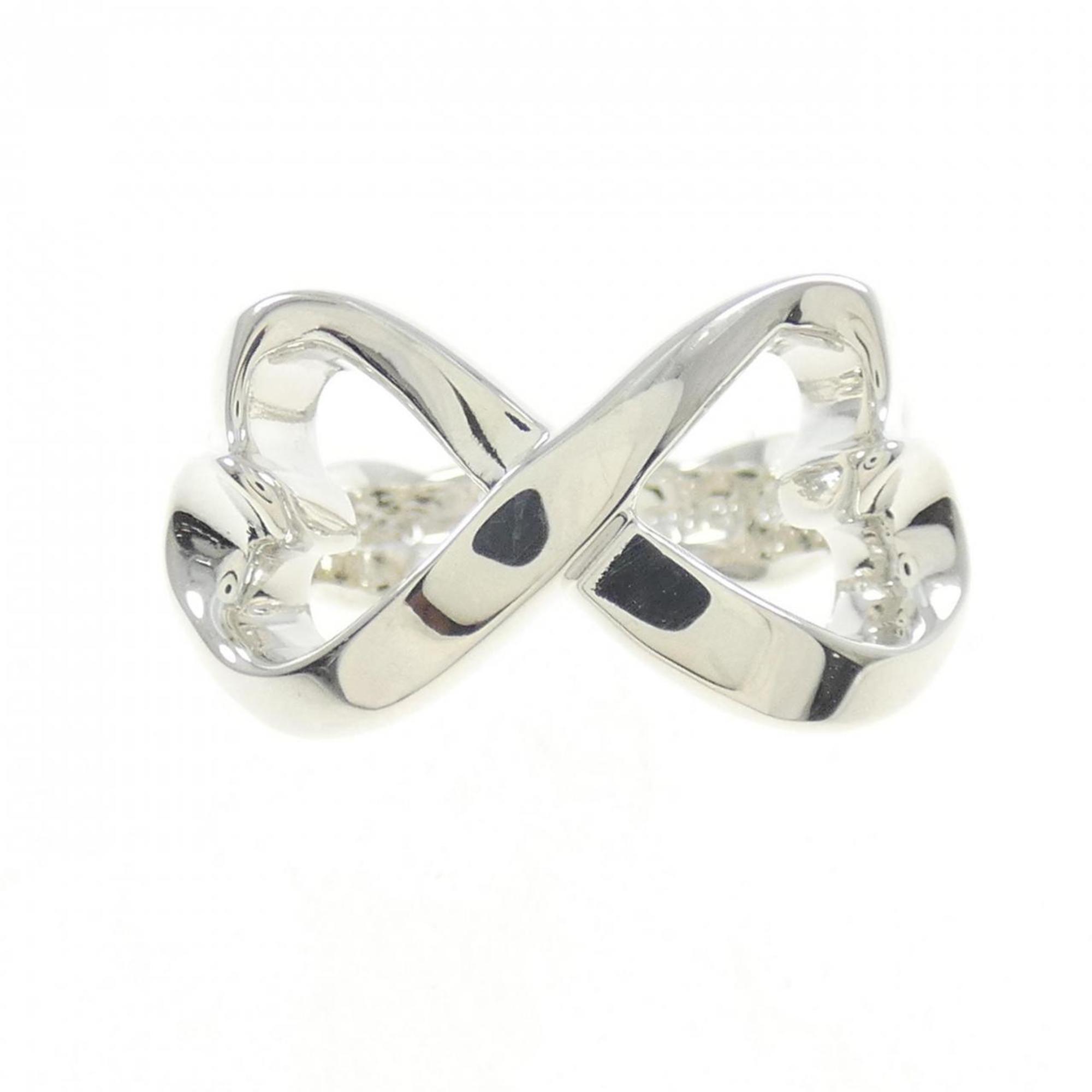Double Loving Heart Ring Sterling Silver
