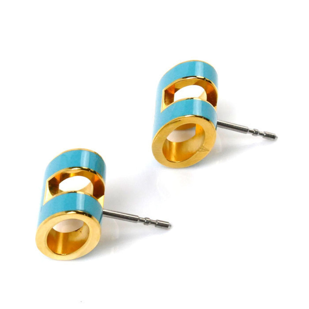 Pop H Earrings Gold-Tone Metal Gold-Tone Metal