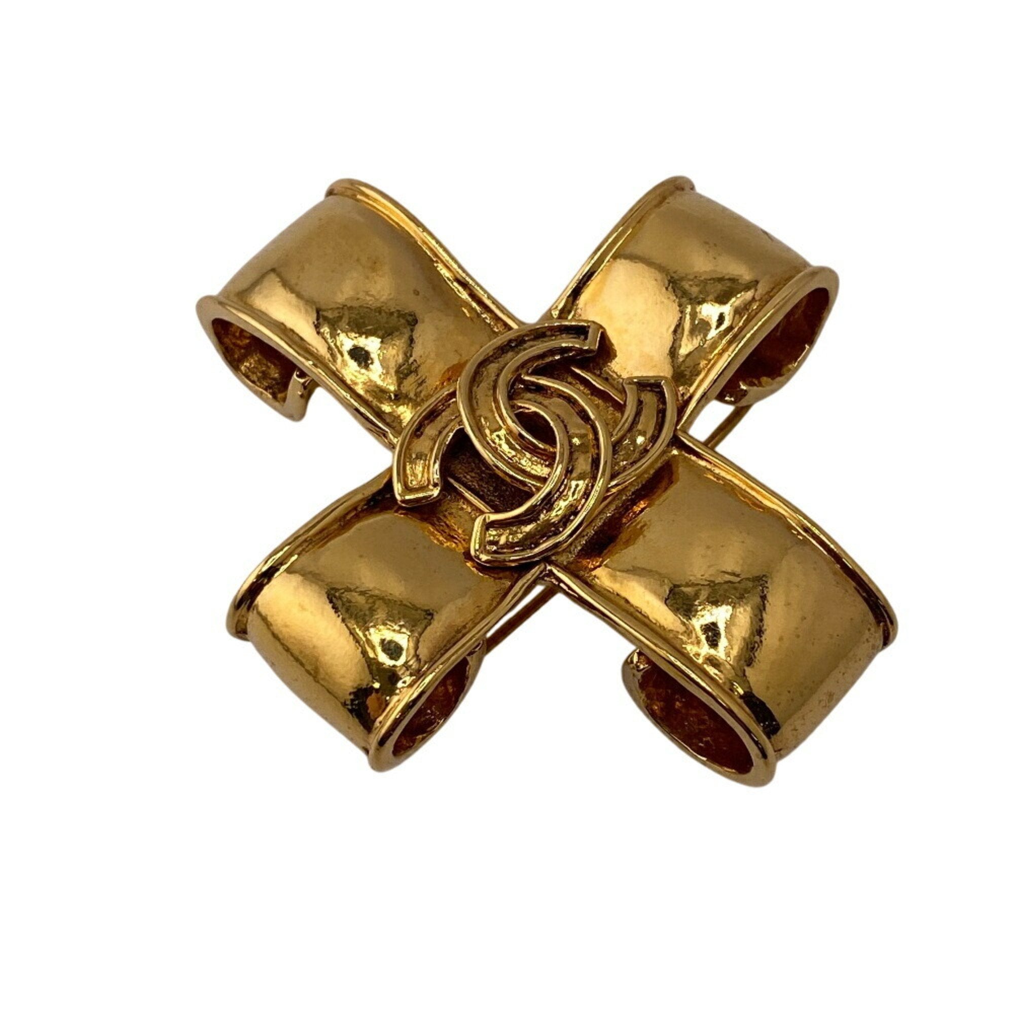 CC Logo Brooch Metal