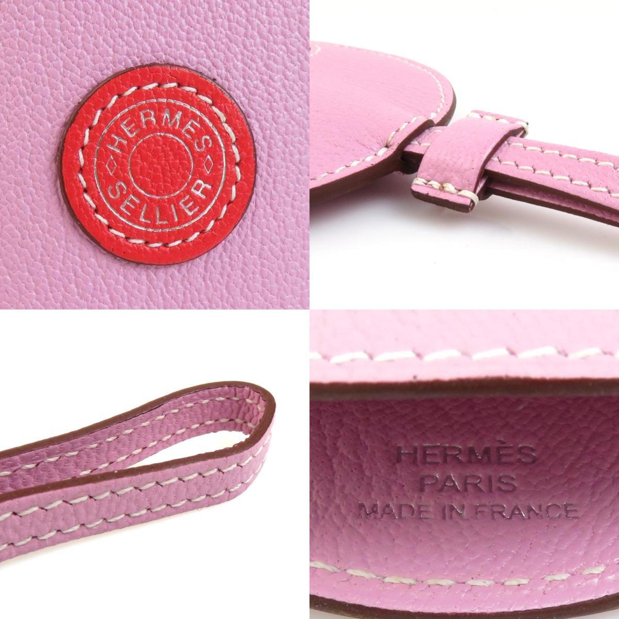 Charm Leather and Metal Pink Silver Handbag Charm