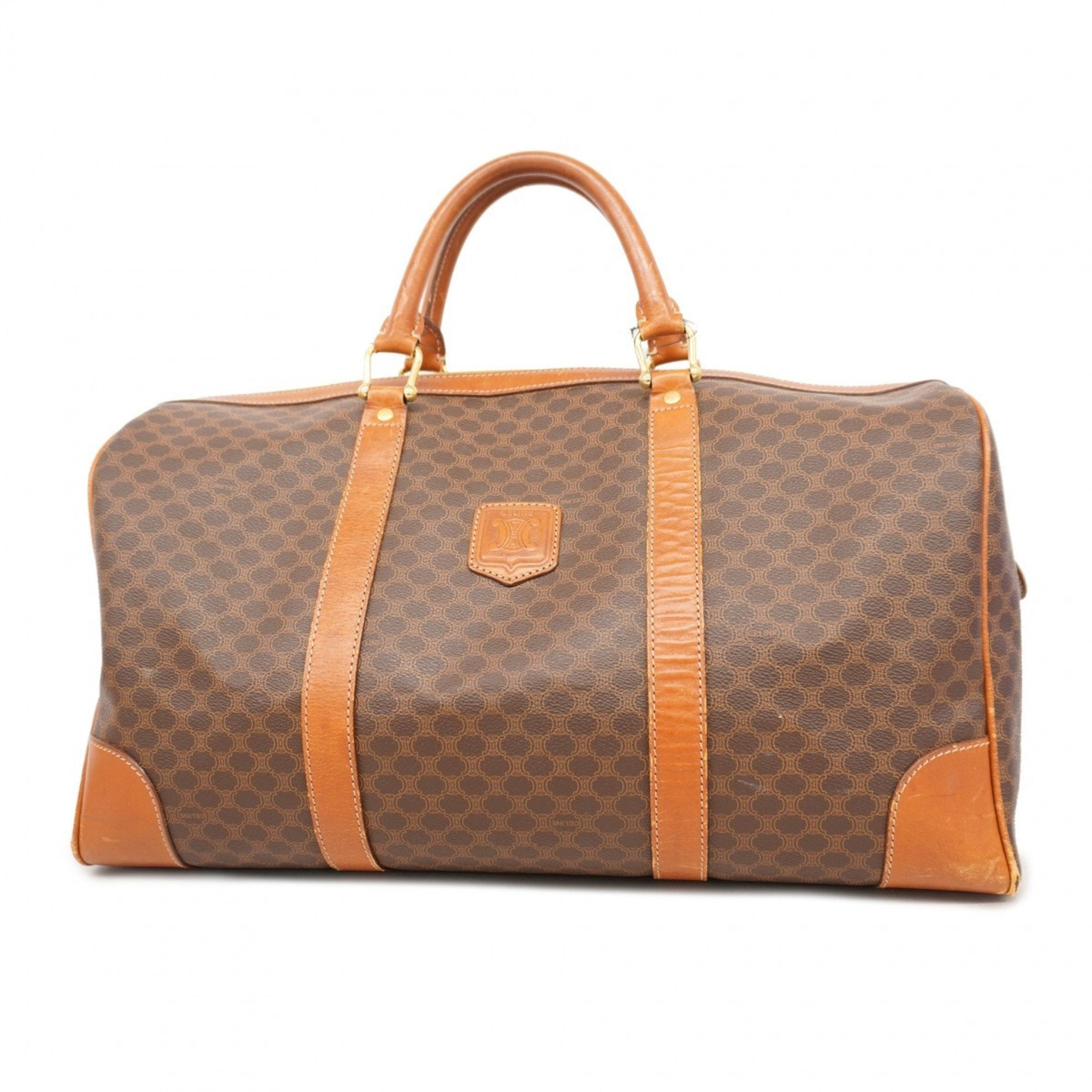 Vintage Duffle Bag Macadam Coated Canvas Large