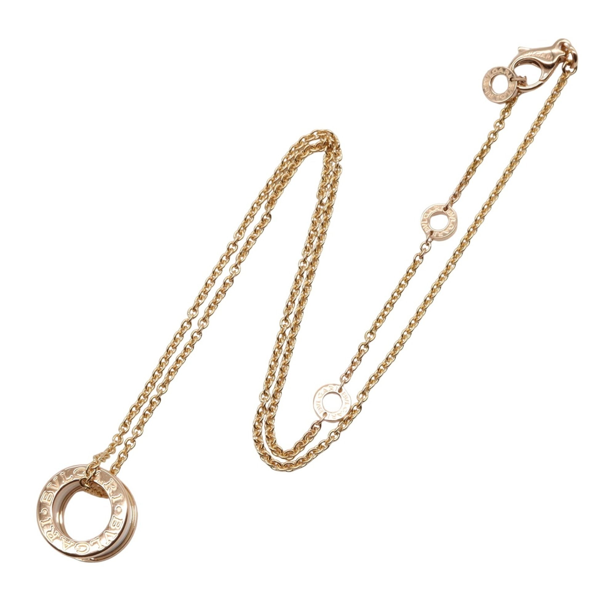 Pendant Necklace Ceramic and 18K Rose Gold White