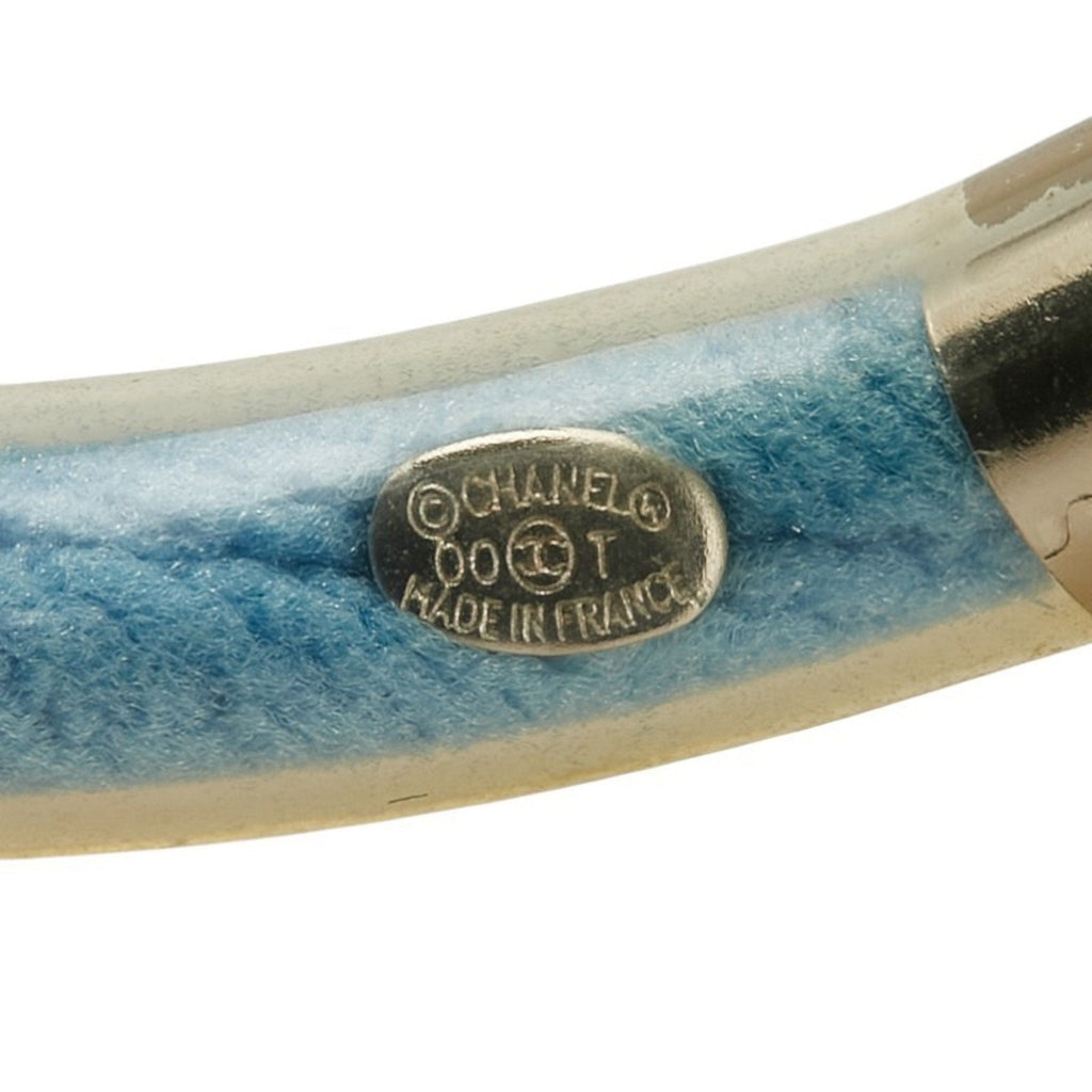 Bracelet Vinyl Blue and Gold