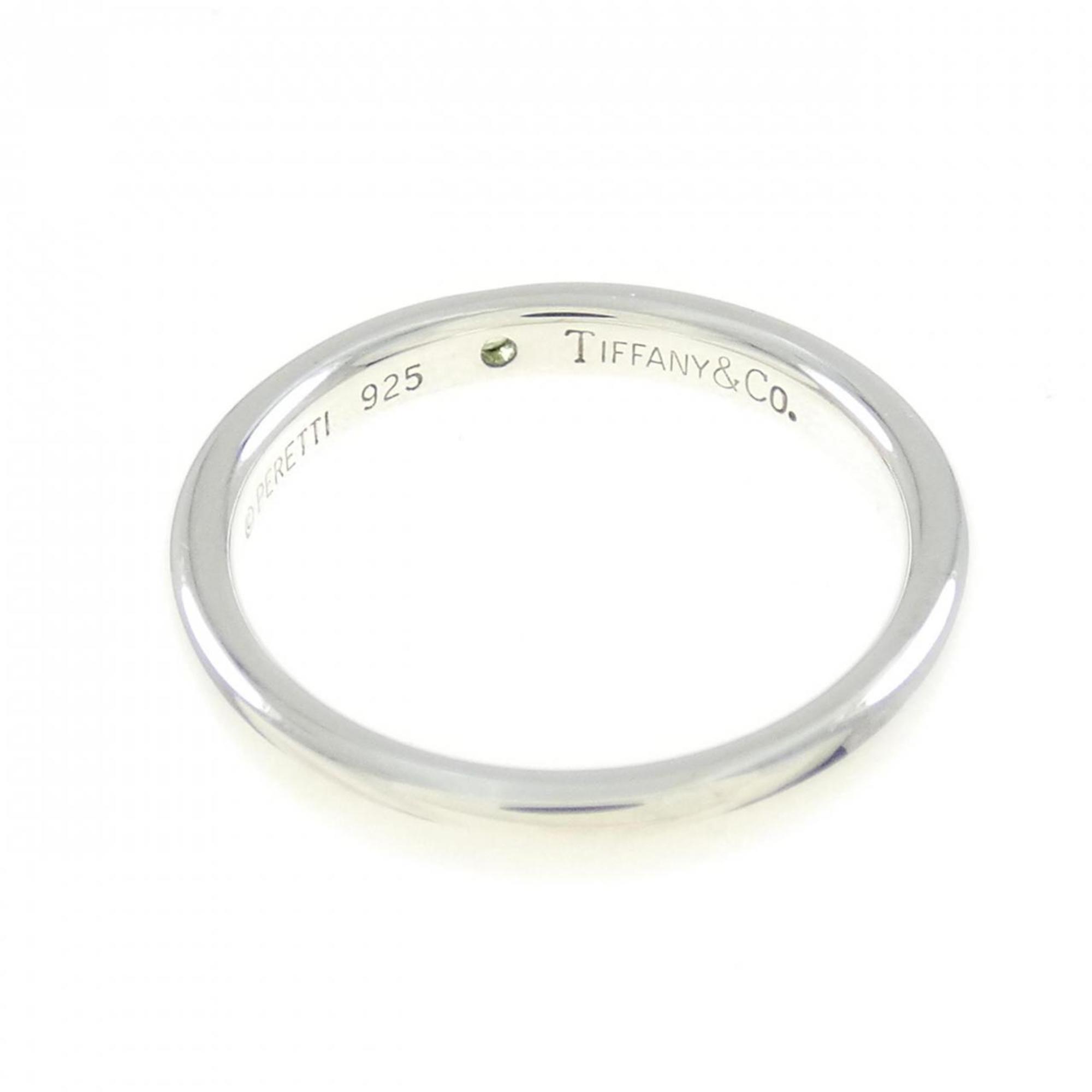 Band Ring Sterling Silver With Garnet