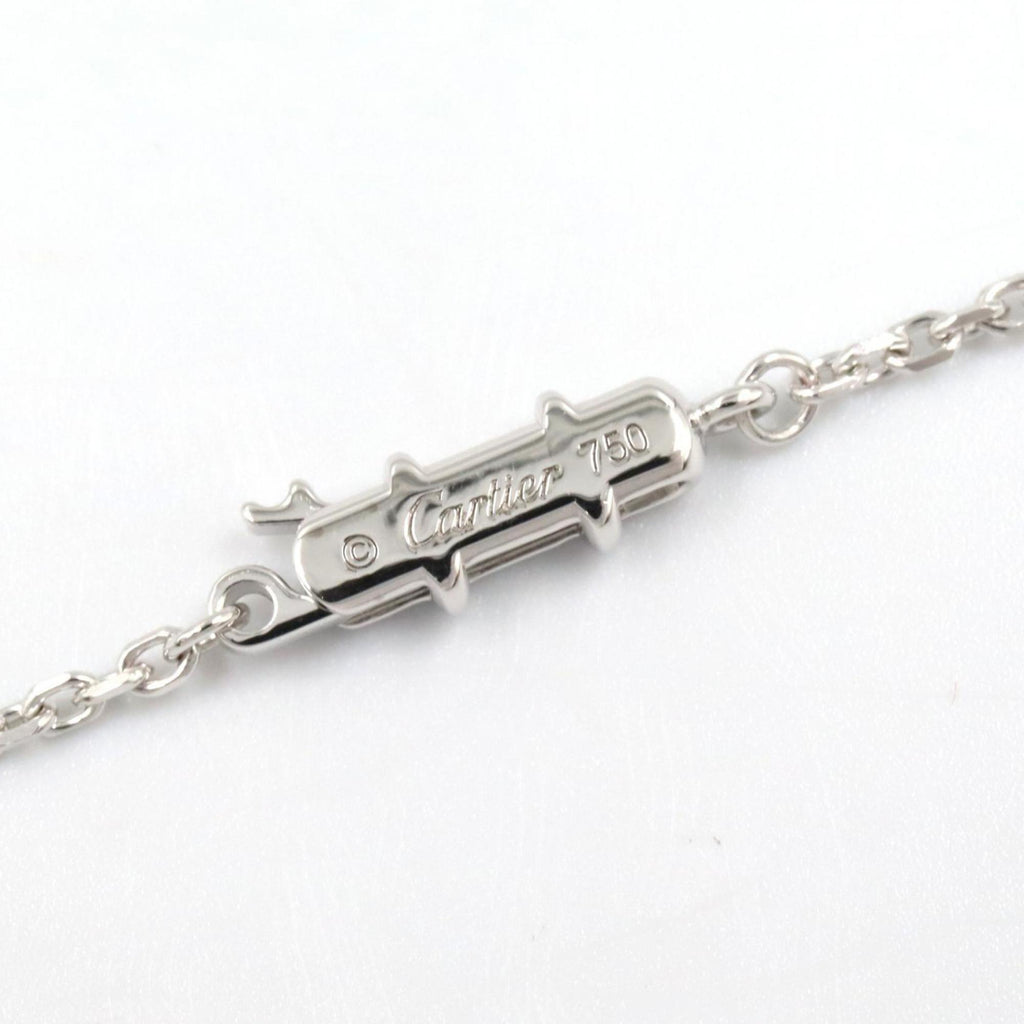 C Heart Pendant Necklace Sterling Silver and 18K White Gold