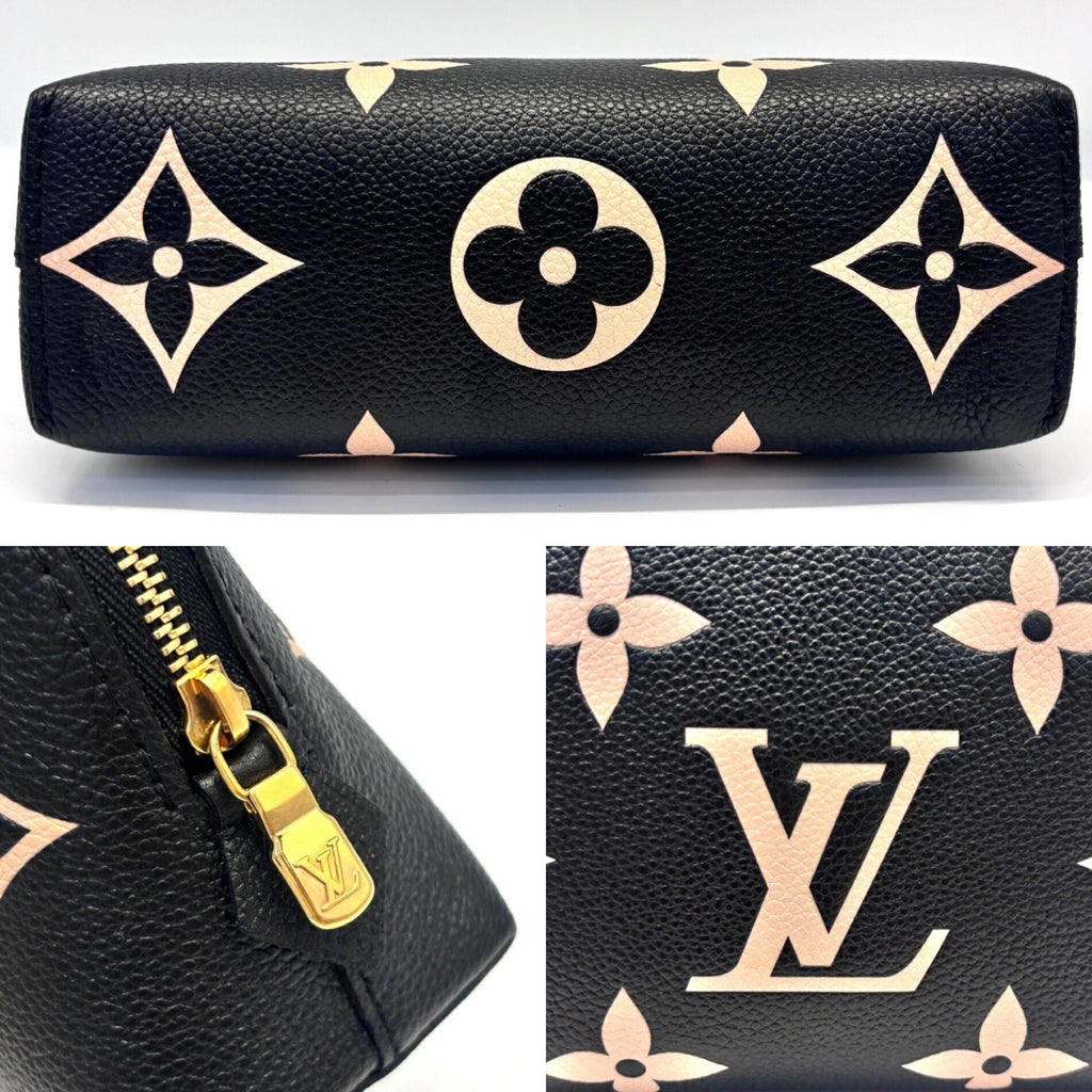 Double Zip Pochette Bicolor Monogram Empreinte Giant