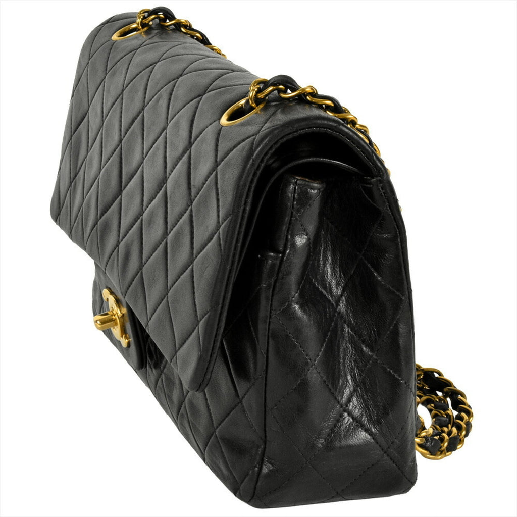 Vintage Classic Double Flap Bag Quilted Lambskin Medium