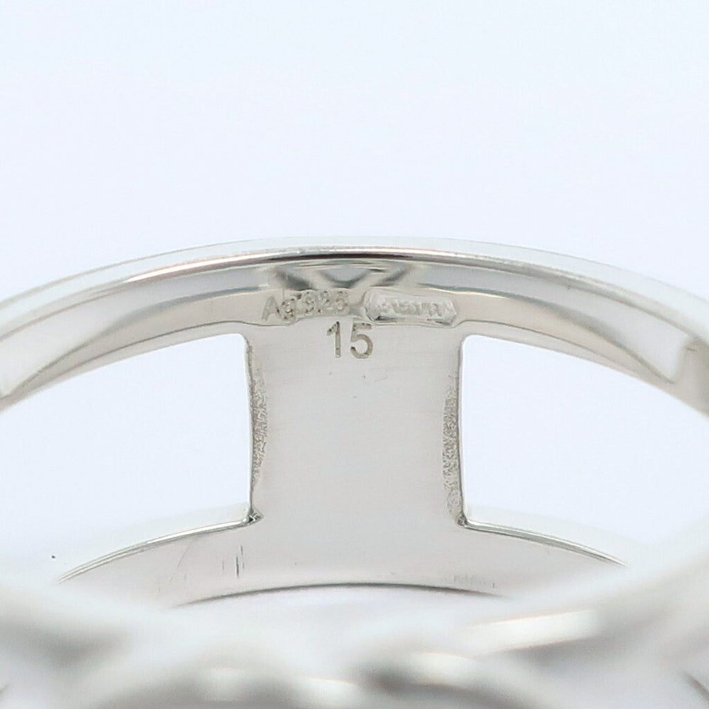 Interlocking G Band Ring Sterling Silver