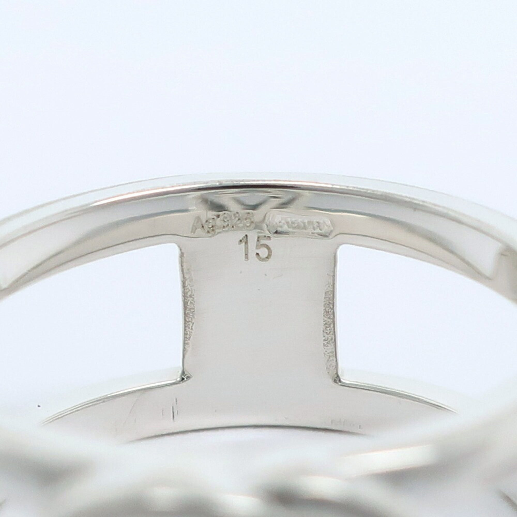 Interlocking G Band Ring Sterling Silver