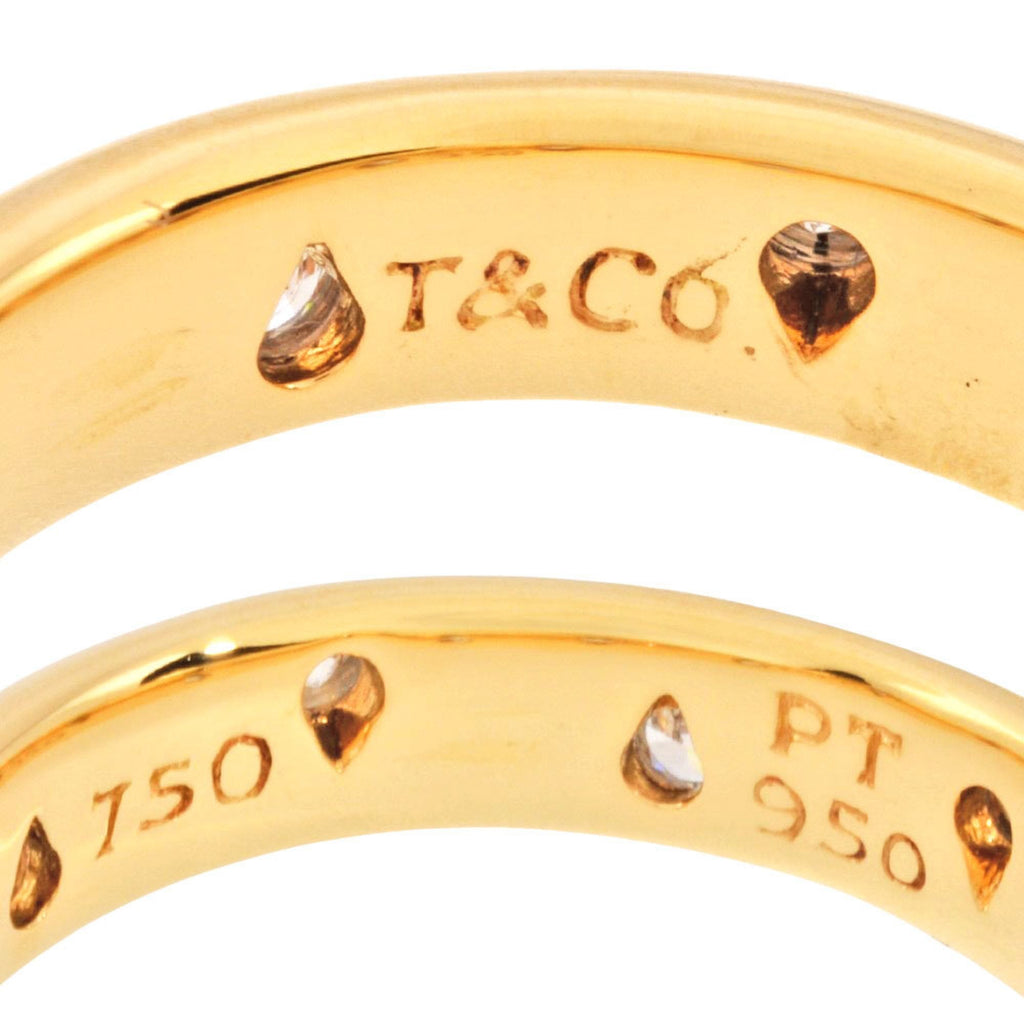 Ring Platinum and 18K Yellow Gold with Diamond