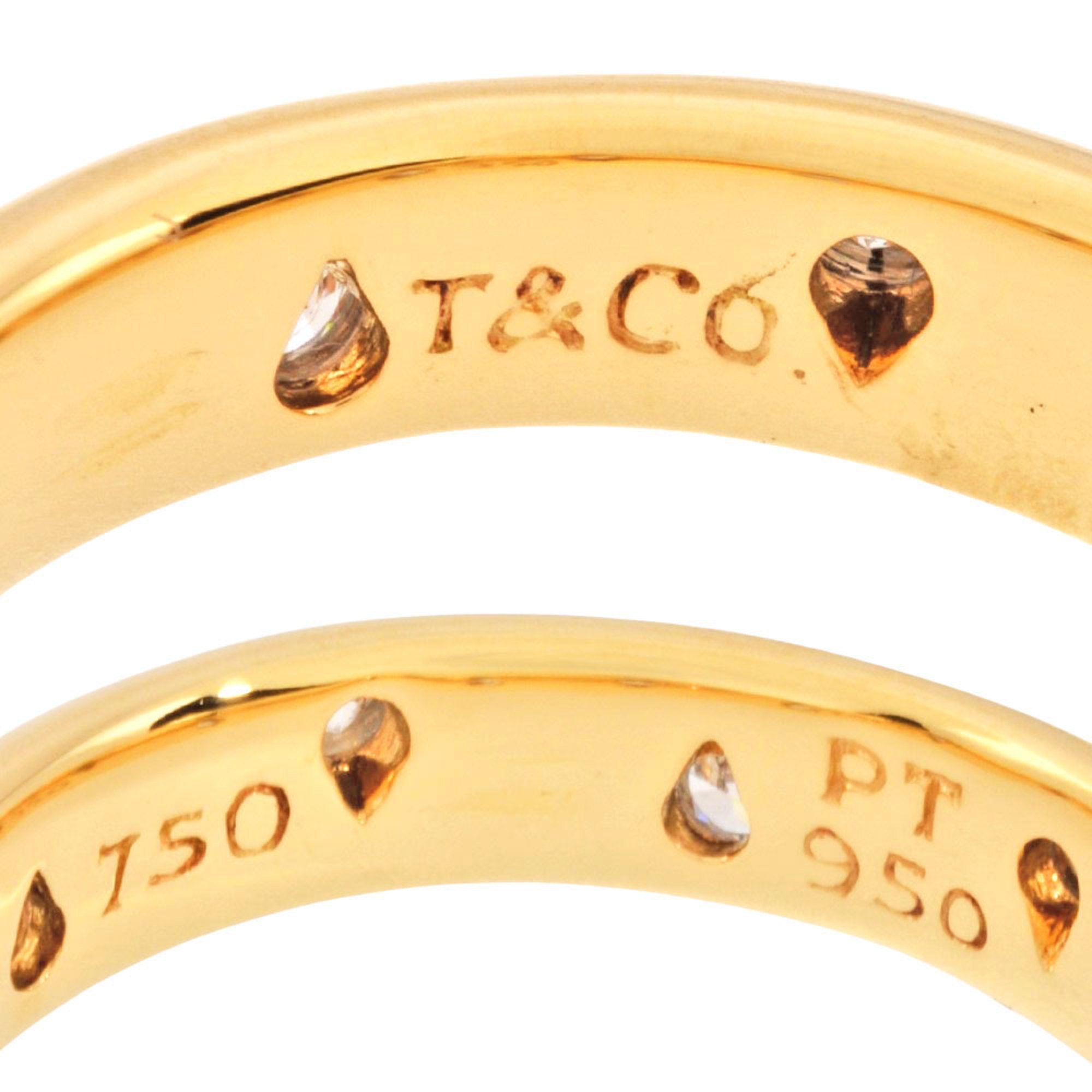 Ring Platinum and 18K Yellow Gold with Diamond