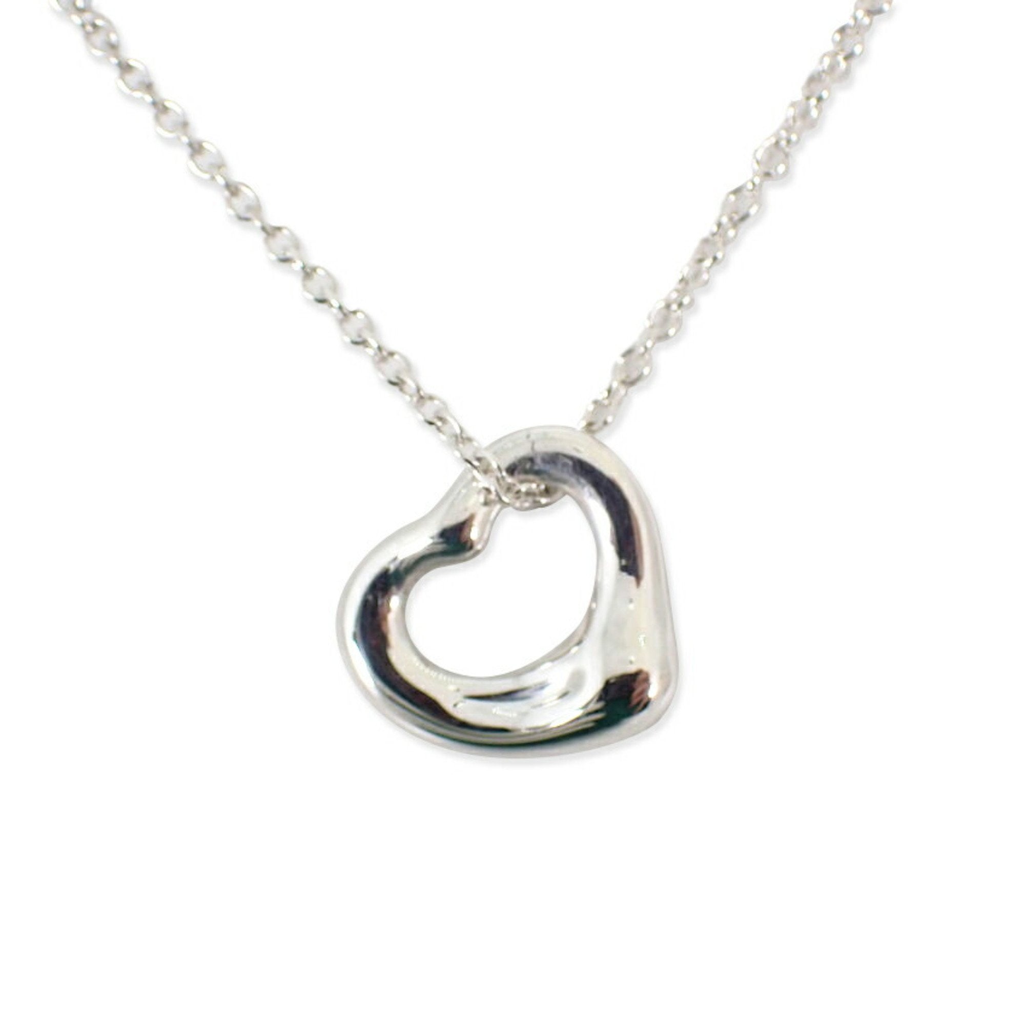 Heart Pendant Necklace Sterling Silver