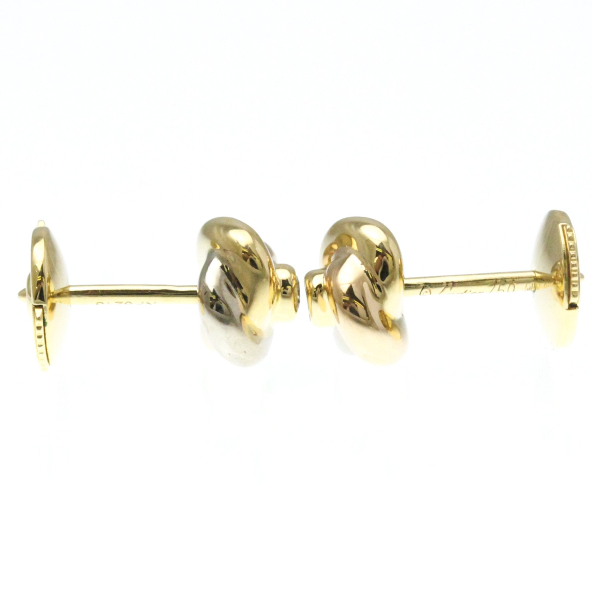 Trinity Earrings 18K Tricolor Gold