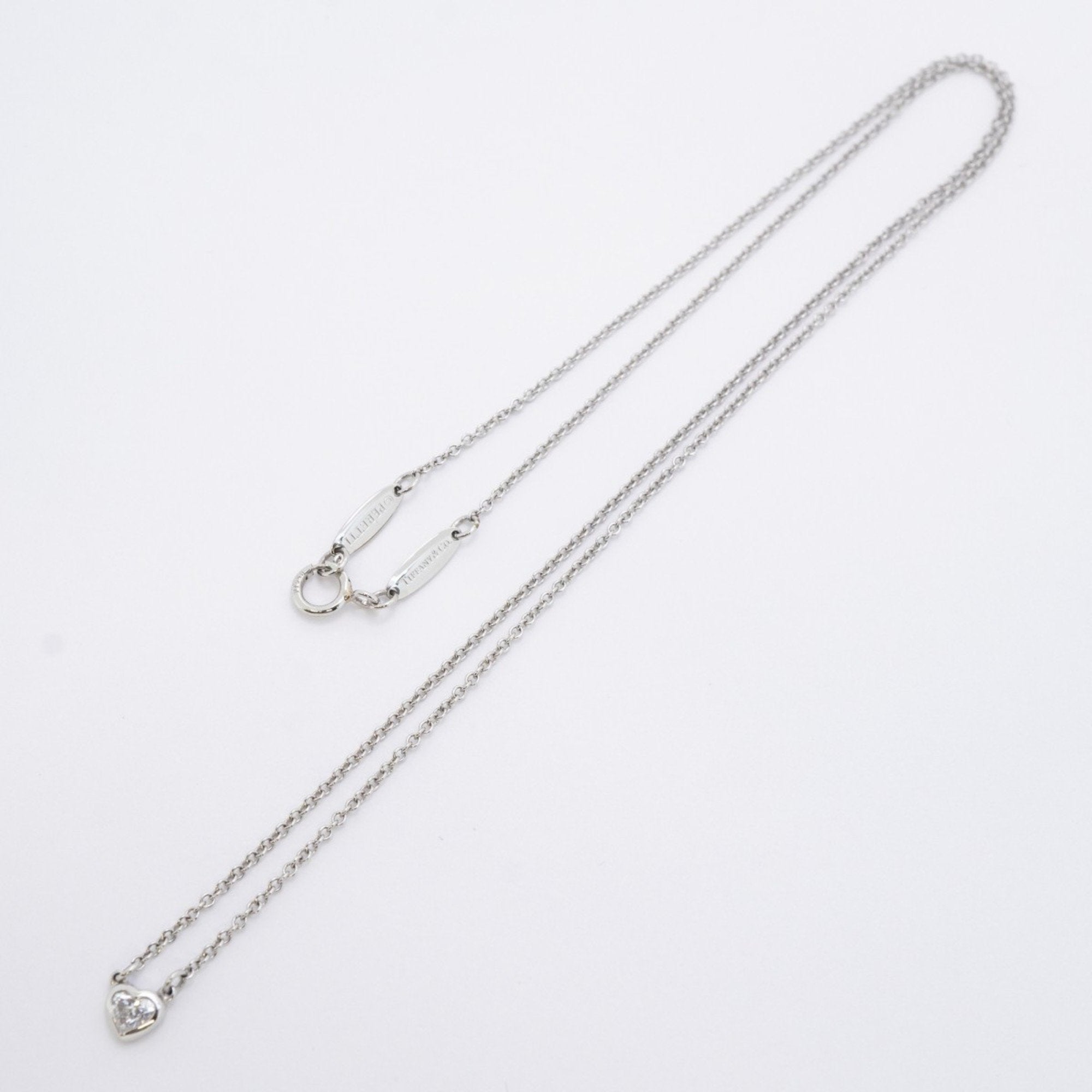 Elsa Peretti Diamonds By The Yard Pendant Necklace Platinum and Diamond