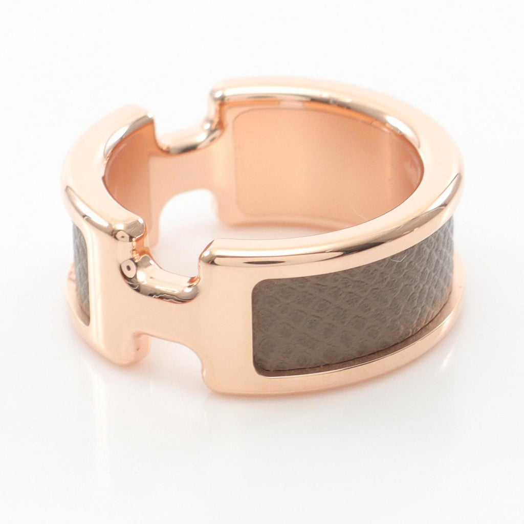 Olympe Ring Gold and Leather Mini