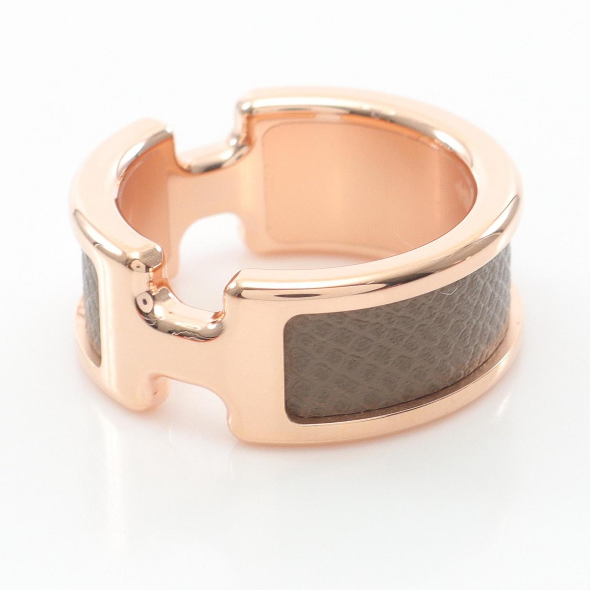 Olympe Ring Gold and Leather Mini