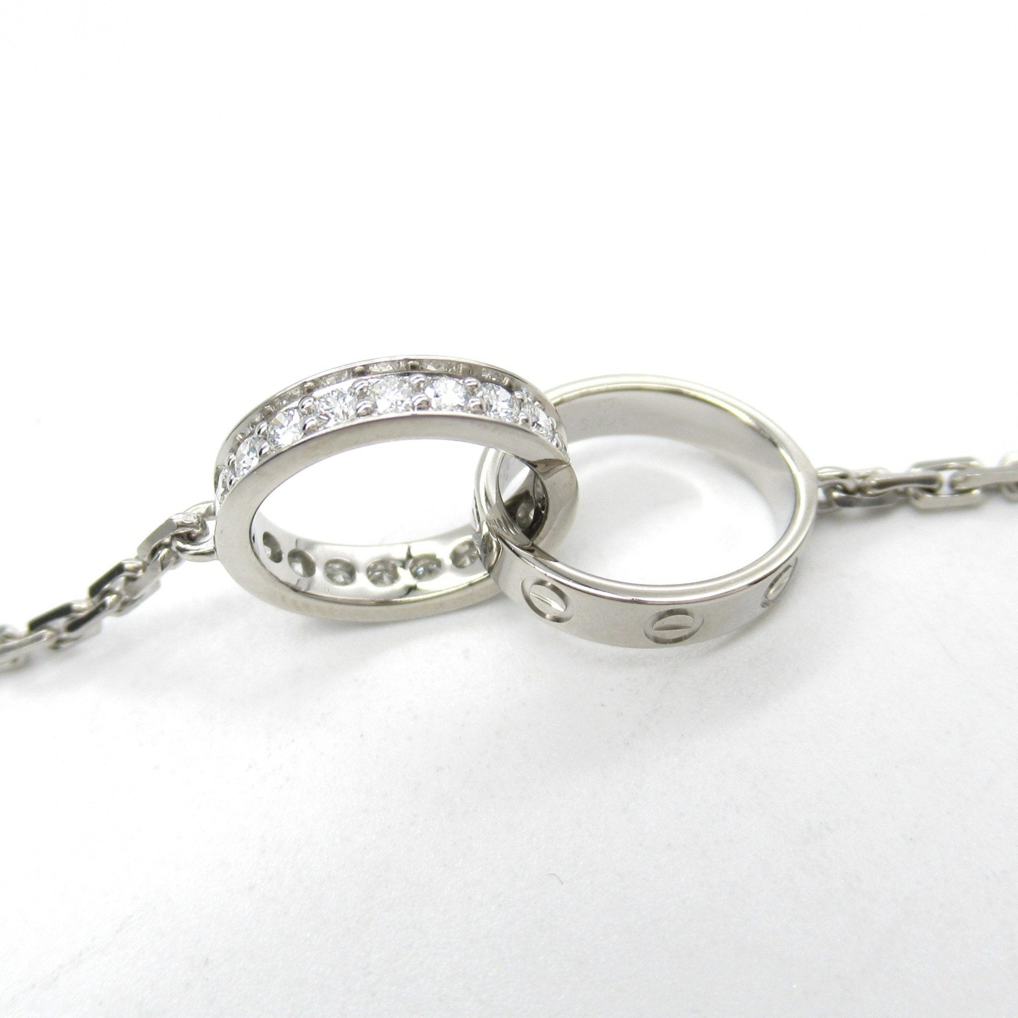 Love Pendant Necklace 18K White Gold with Diamond