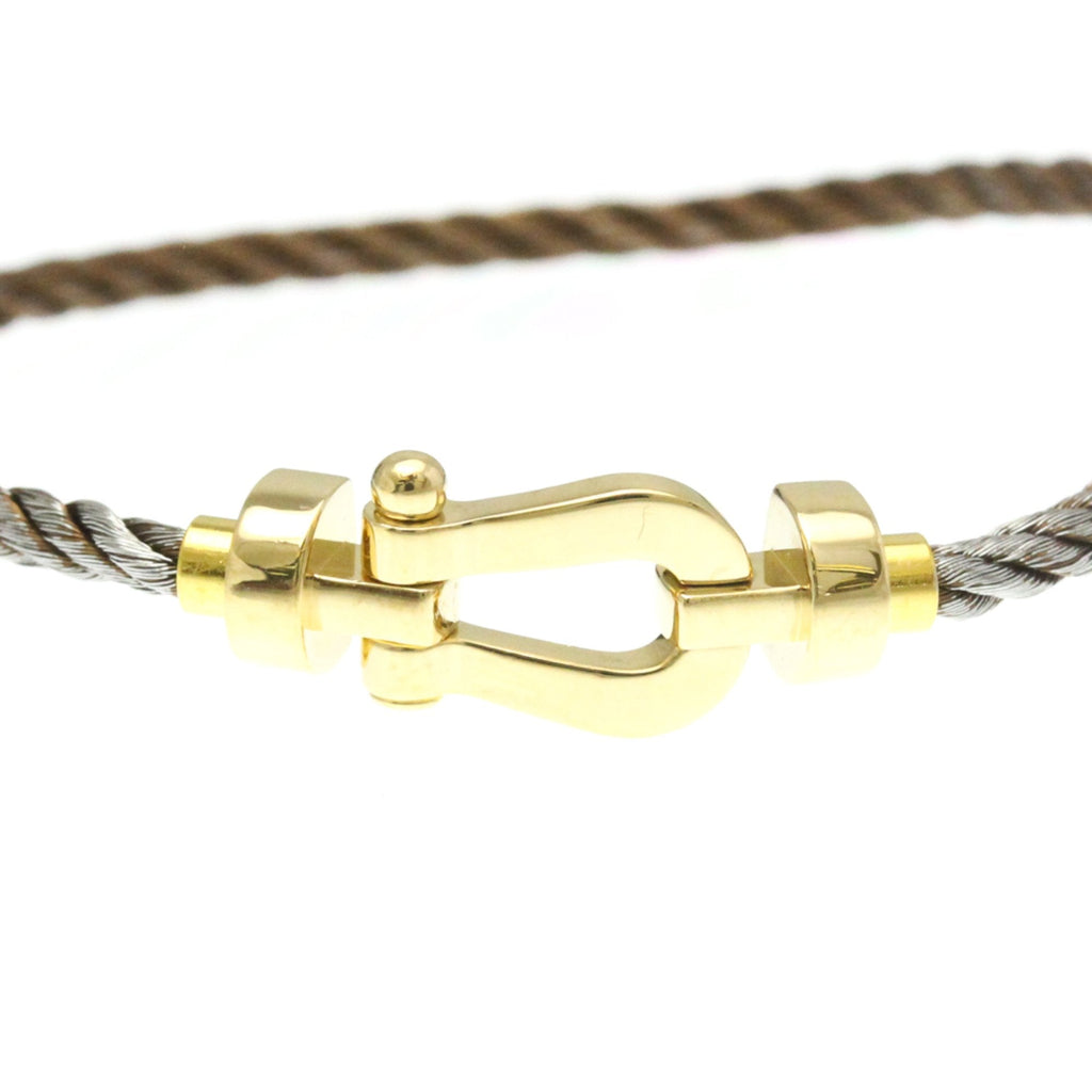 Force 10 Bracelet Stainless Steel and 18K Yellow Gold Medium