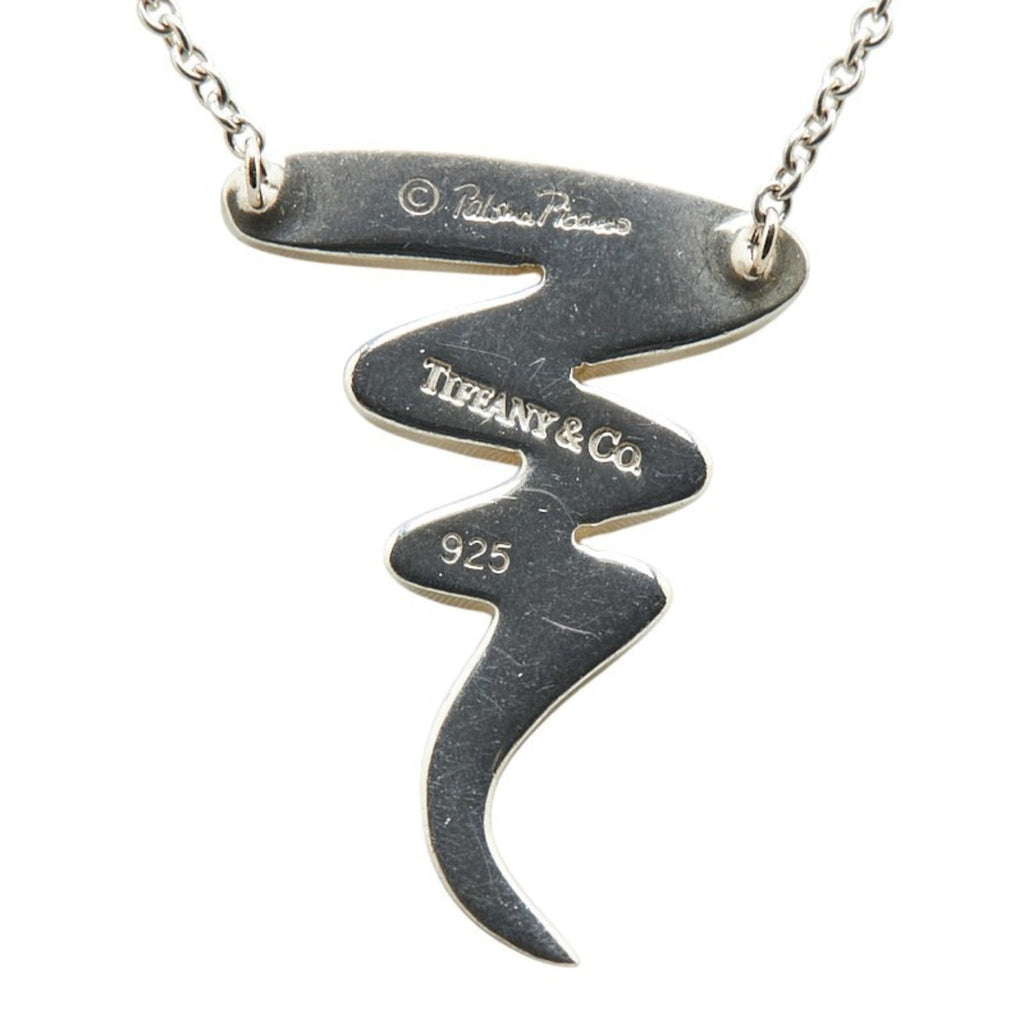 Scribble Pendant Necklace Sterling Silver