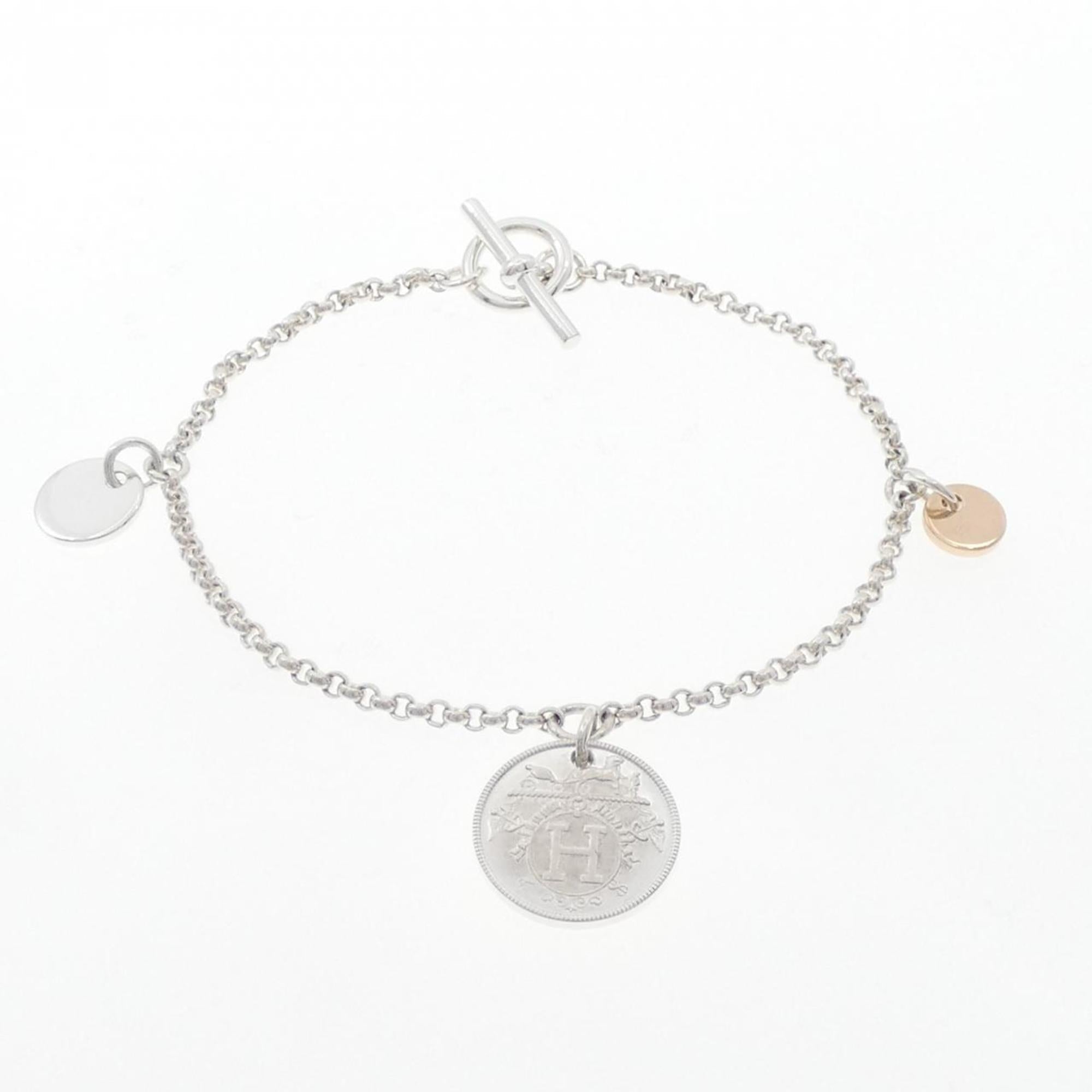 Exlibris Bracelet 18K Rose Gold and Sterling Silver Mini