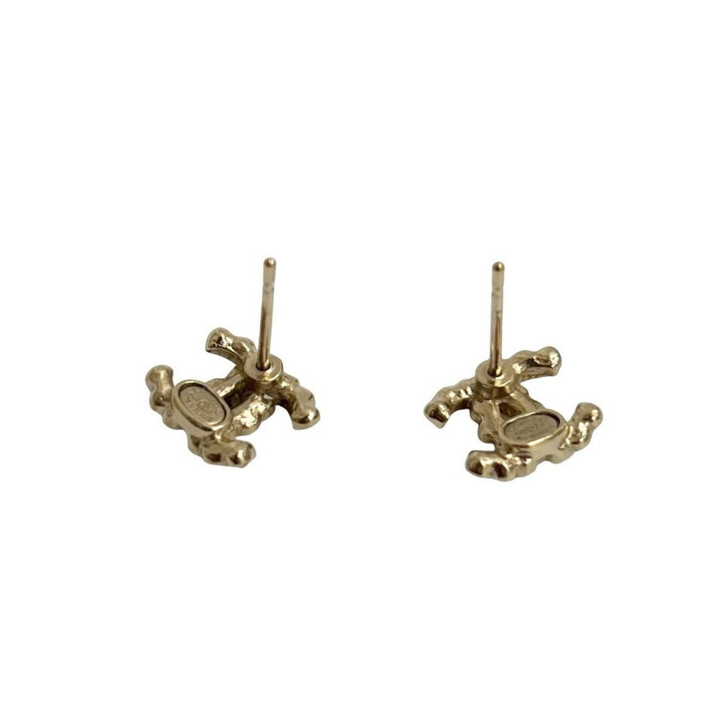 CC Logo Earrings Metal Gold-Tone Metal