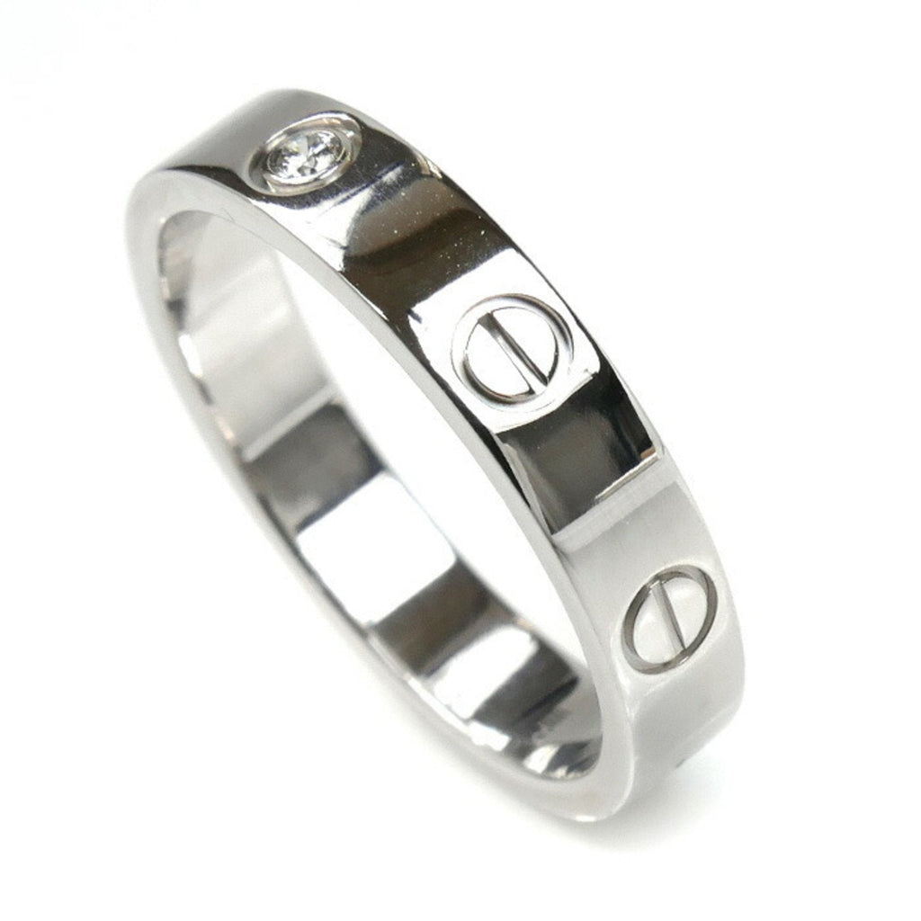 Love Ring 18K White Gold with Diamond