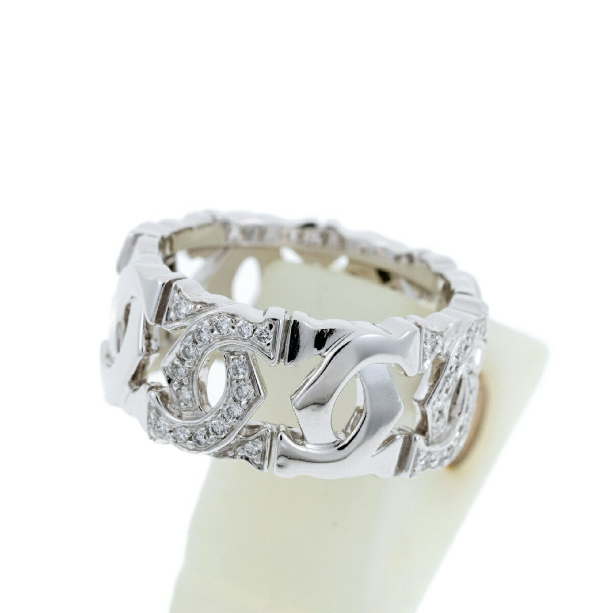 Entrelacé Band Ring 18K White Gold