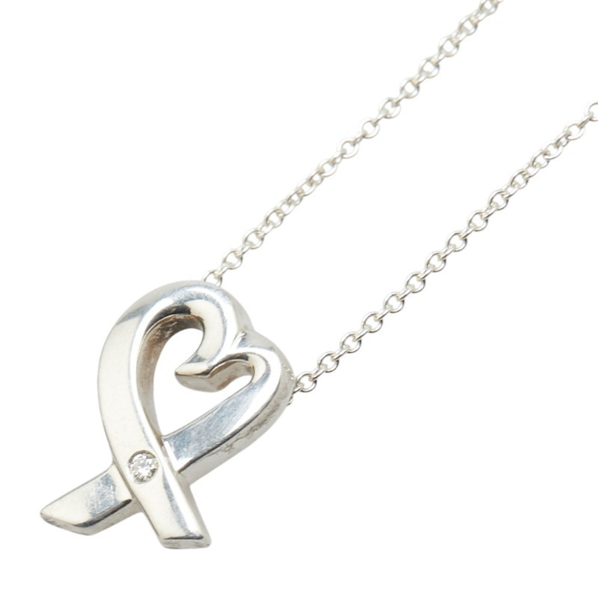Loving Heart Pendant Necklace Sterling Silver