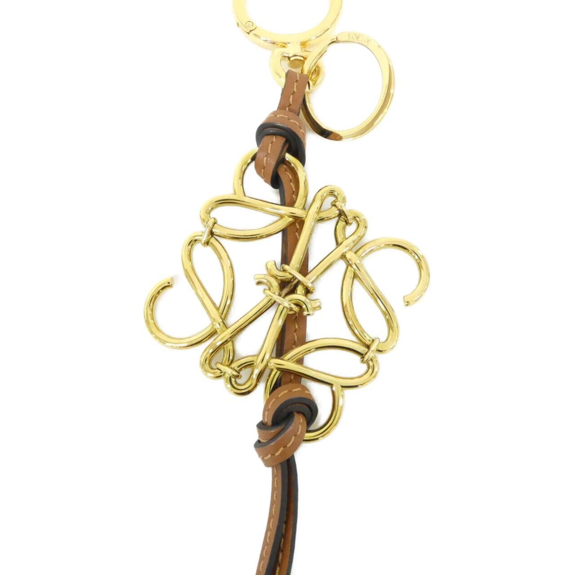 Handbag Charm Leather Gold