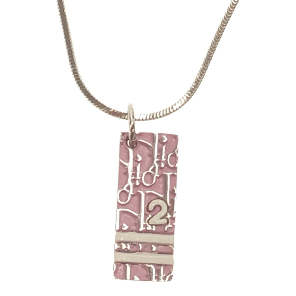 Trotter Pendant Necklace Pink and Silver