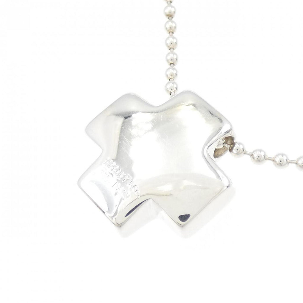 Roman Cross Pendant Necklace Sterling Silver