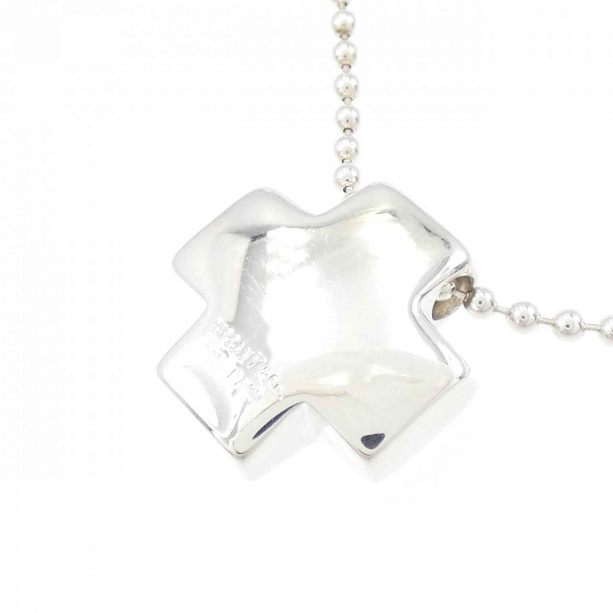 Roman Cross Pendant Necklace Sterling Silver