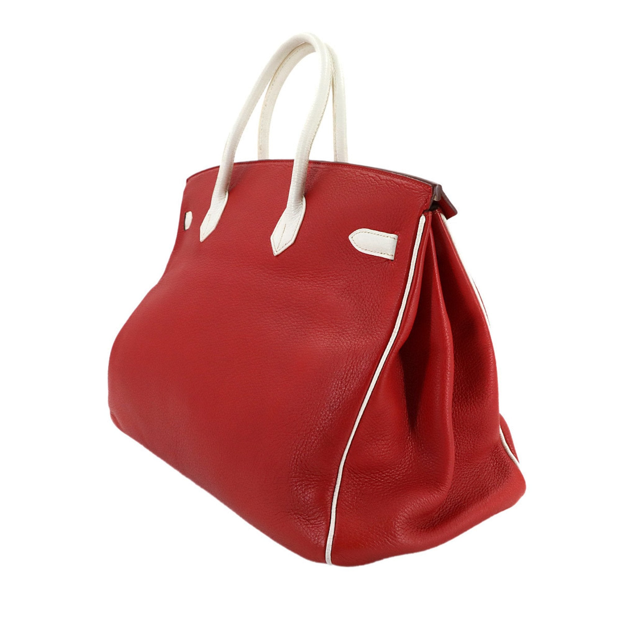 Birkin Handbag Red Togo with Palladium Hardware 35