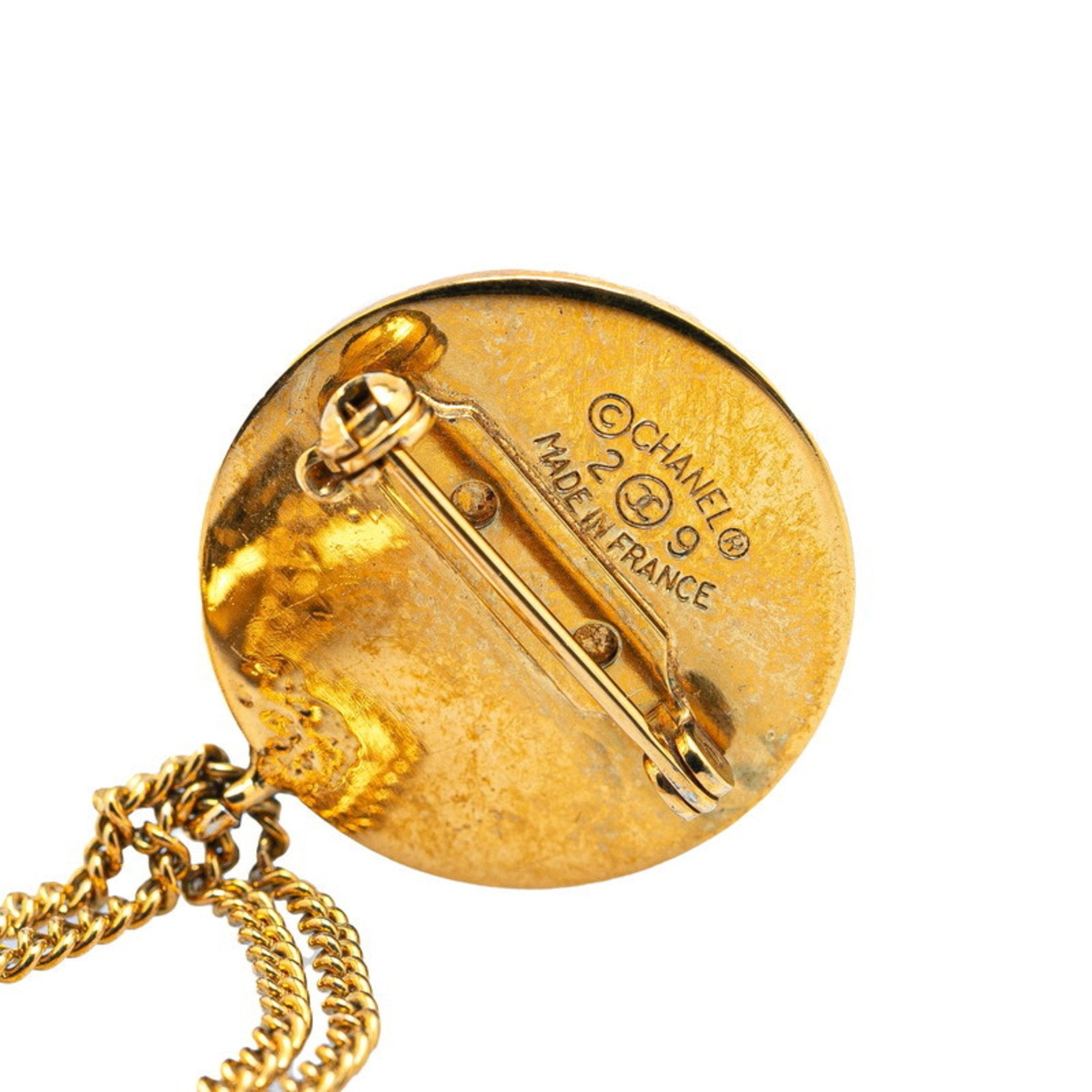 CC Logo Brooch Metal