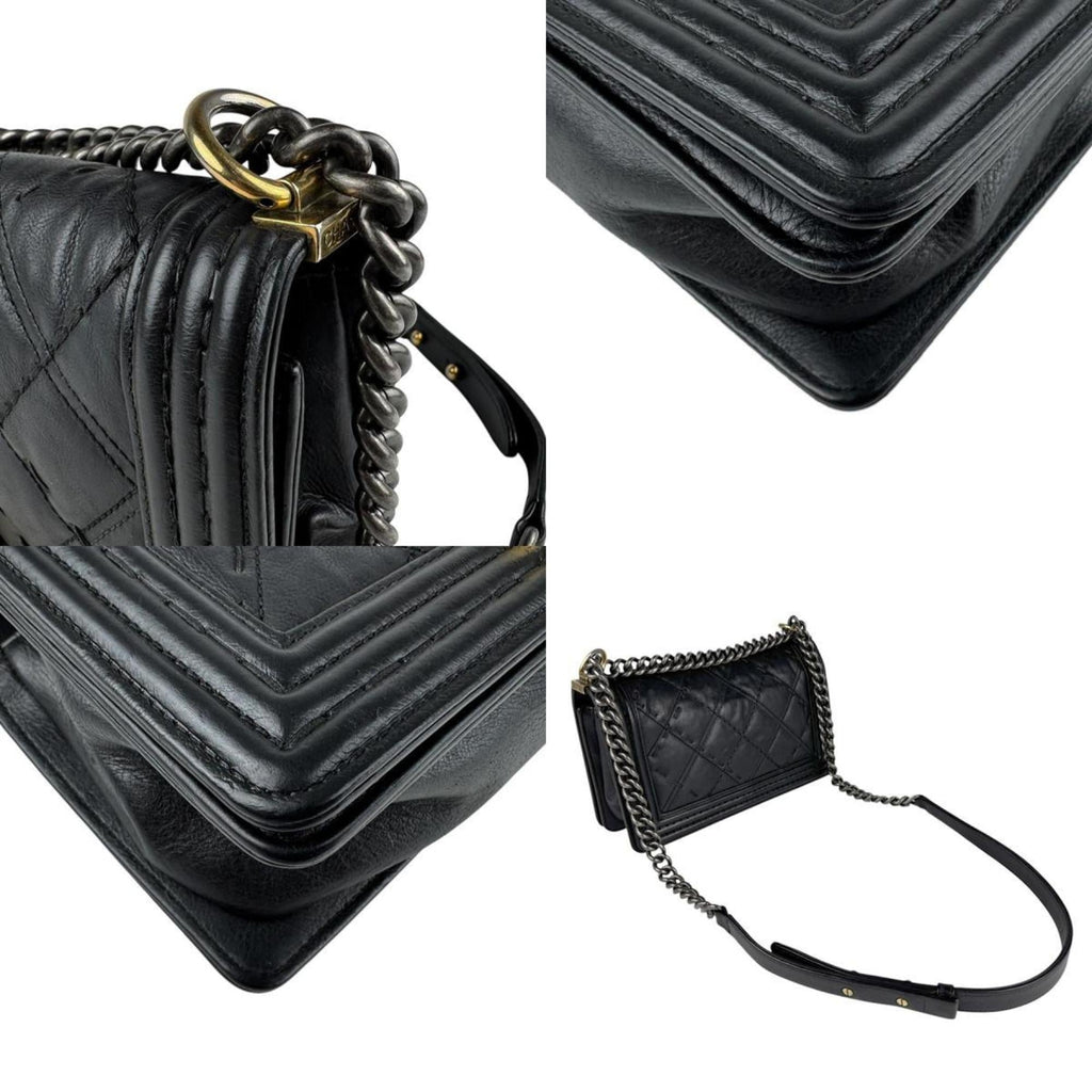 Boy Flap Bag Quilted Calfskin Old Medium
