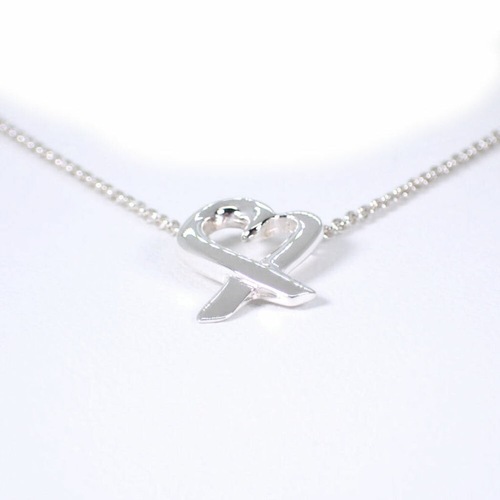 Loving Heart Pendant Necklace Sterling Silver