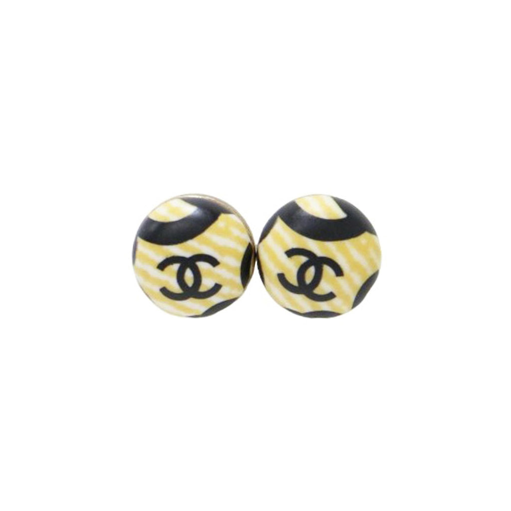 CC Logo Earrings Gold-Tone Metal Gold-Tone Metal