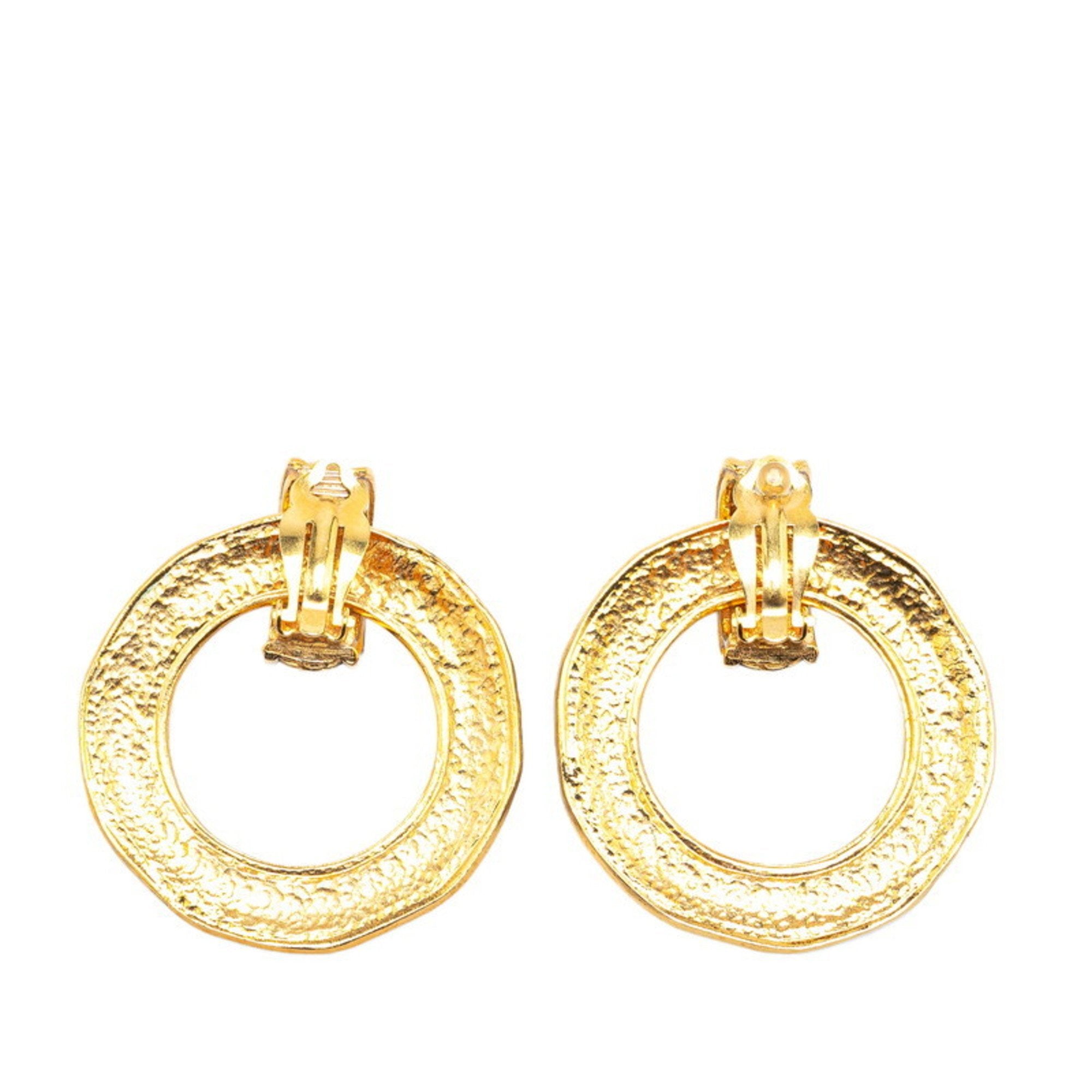 Clip-On Earrings Clip-On Gold-Tone Metal