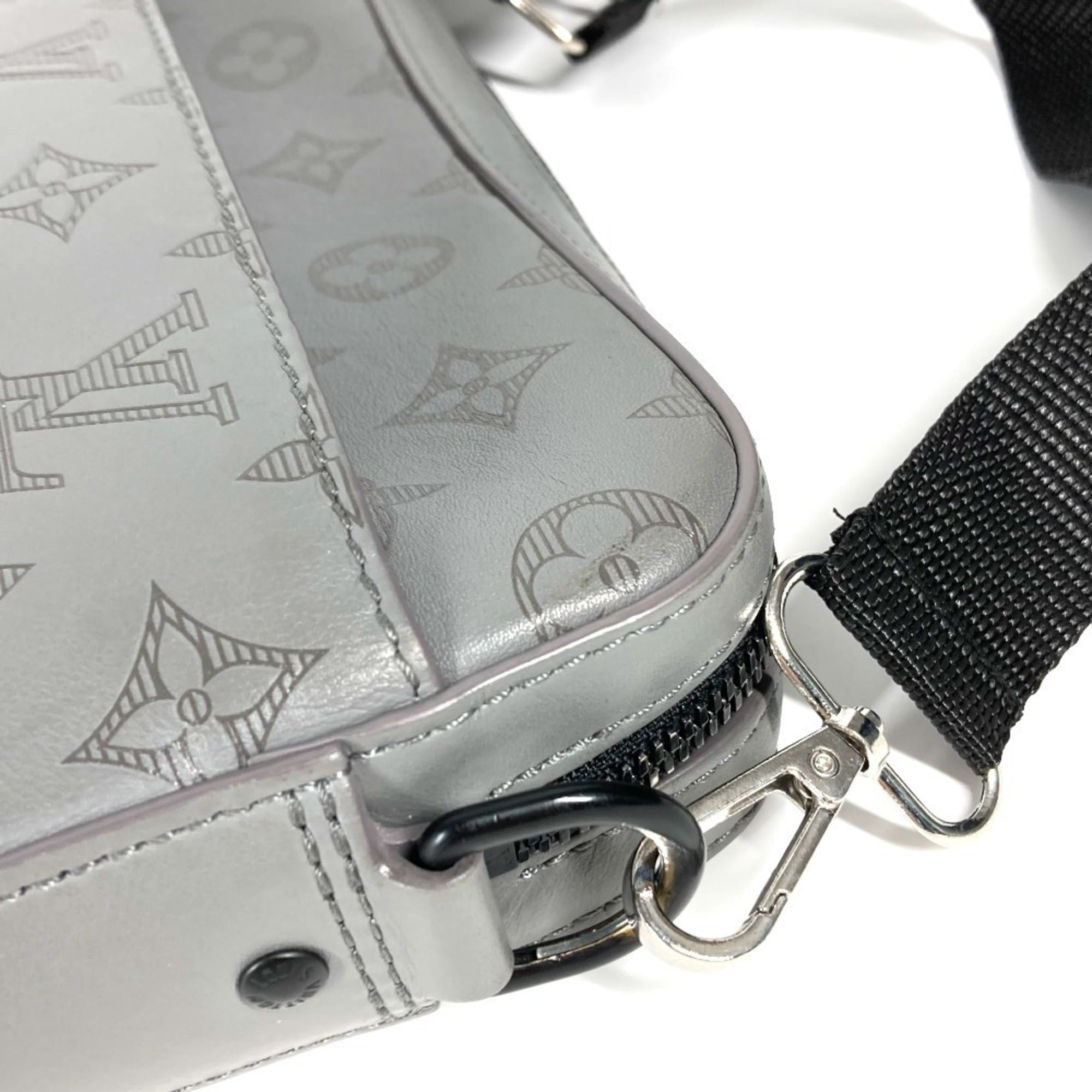 Duo Messenger Bag Monogram Shadow Leather