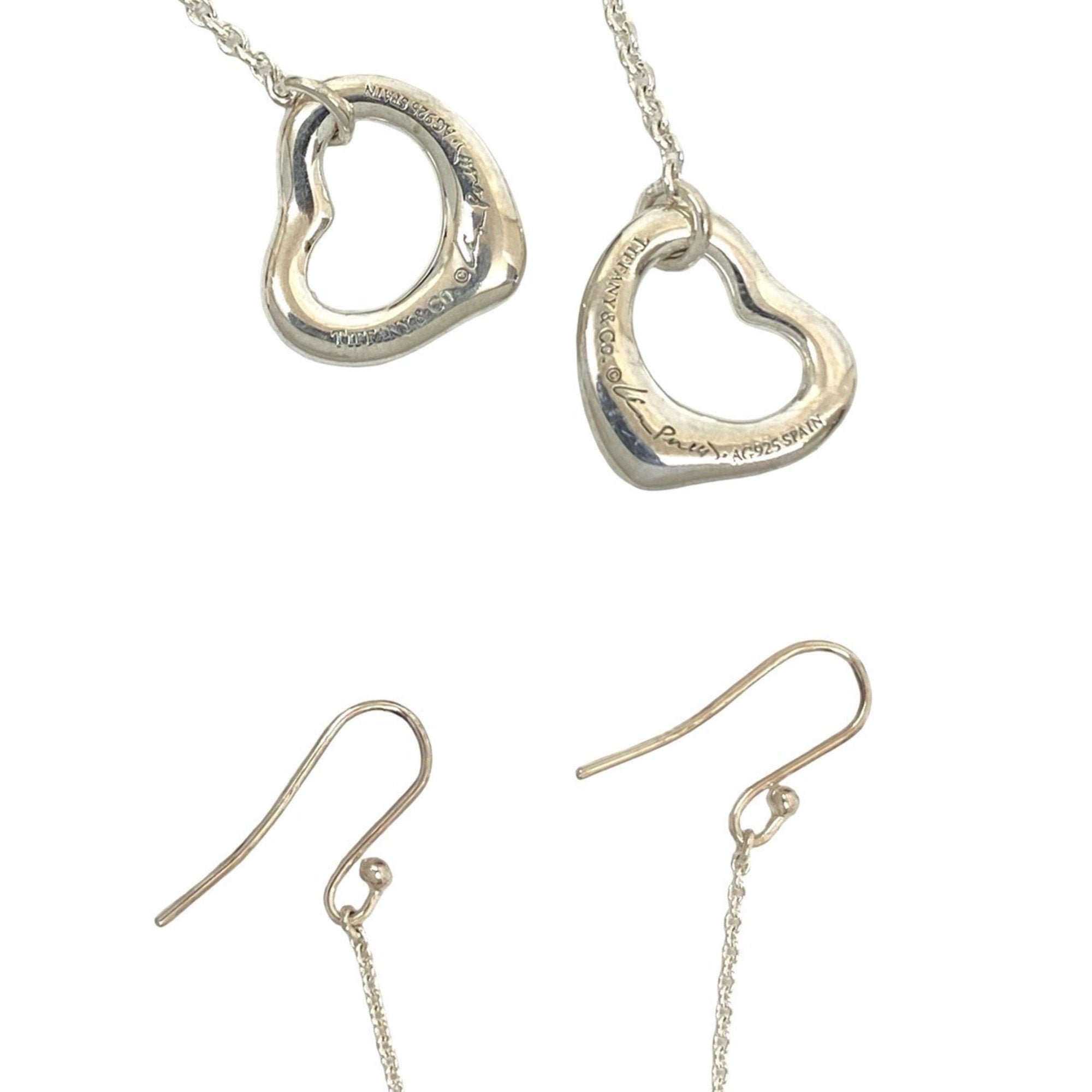 Open Heart Earrings Sterling Silver 10mm Sterling Silver