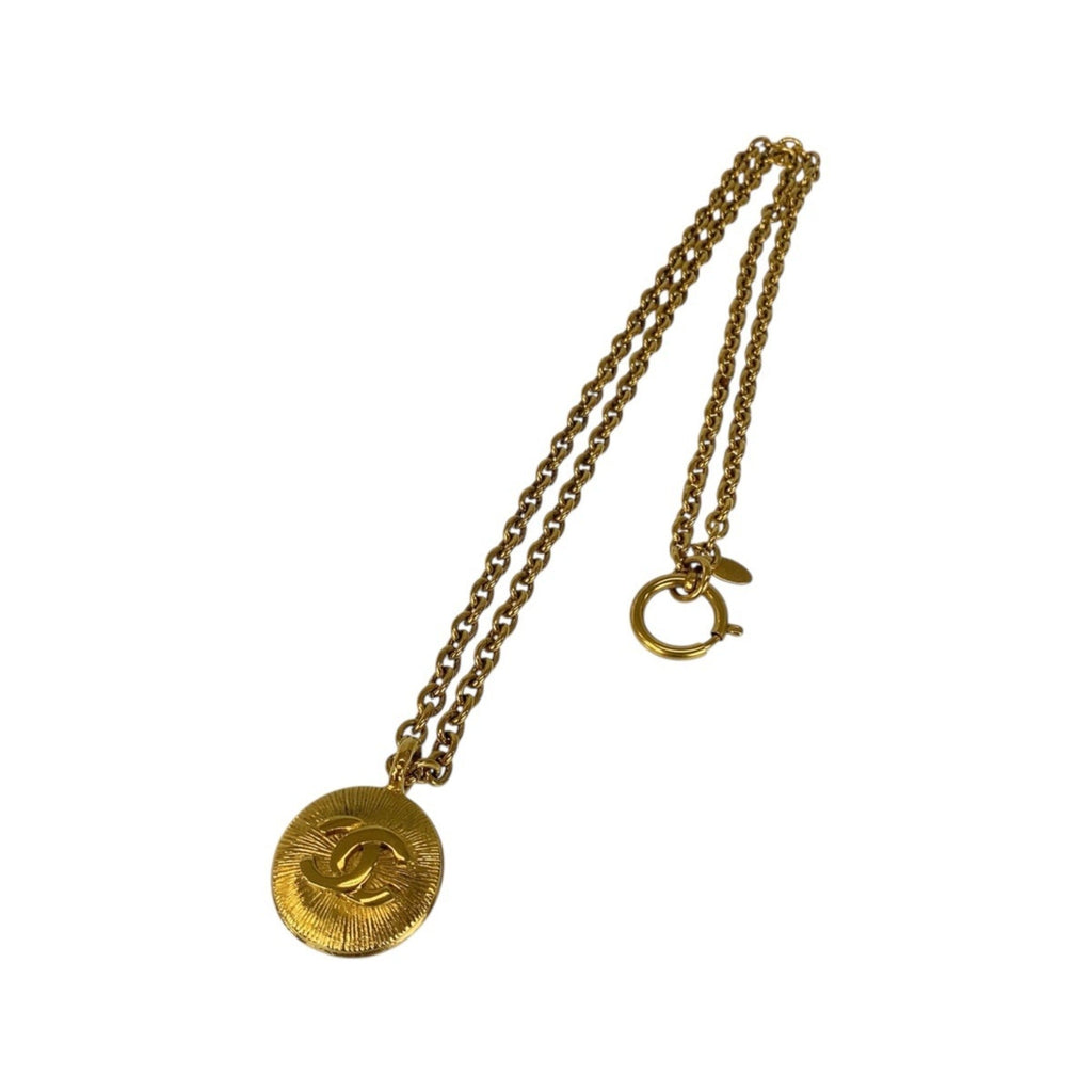 CC Logo Pendant Necklace Metal